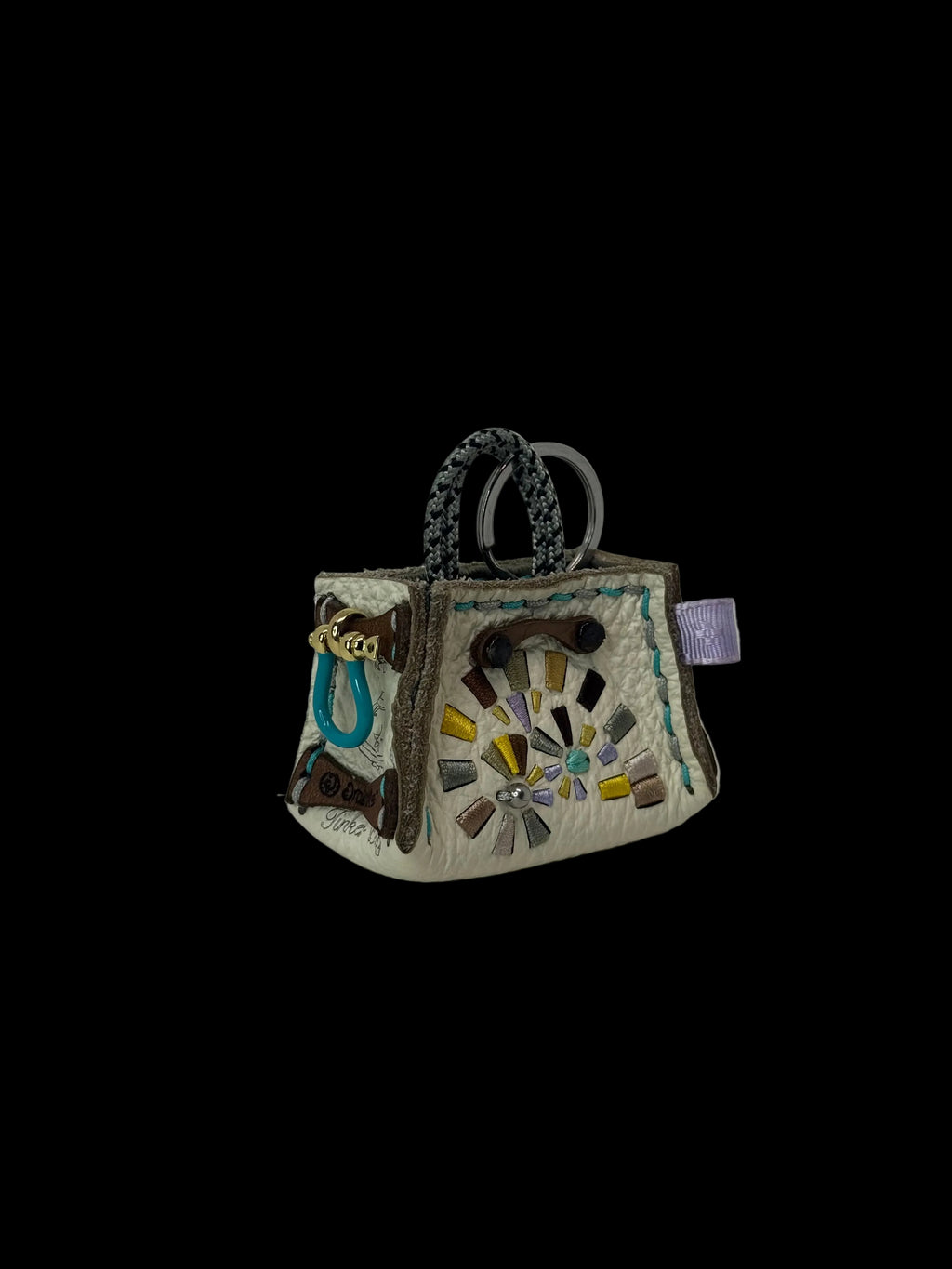 Turquoise Spiral Tinker Bag Charm