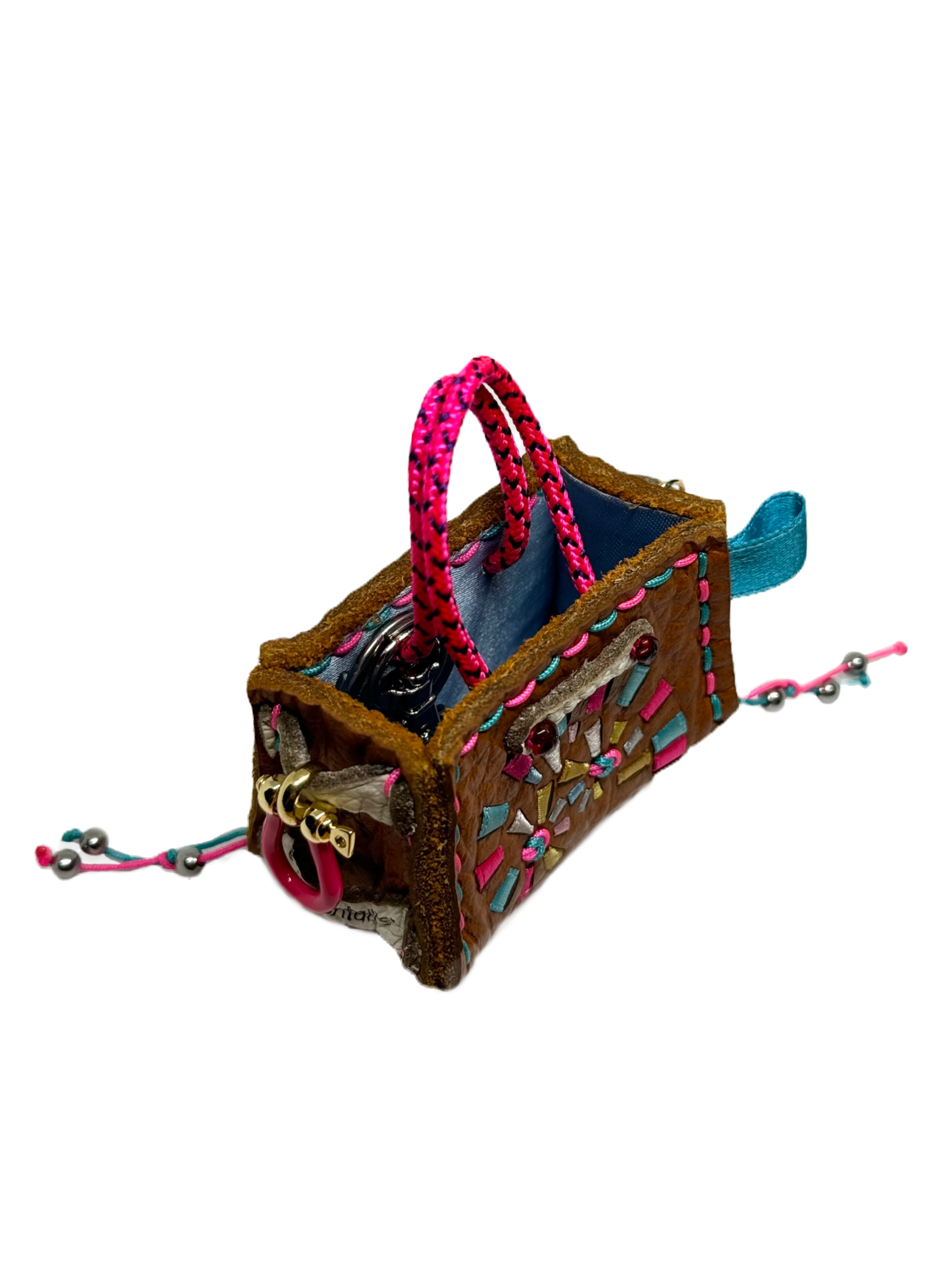 Bubblegum Spiral Tinker Bag Charm