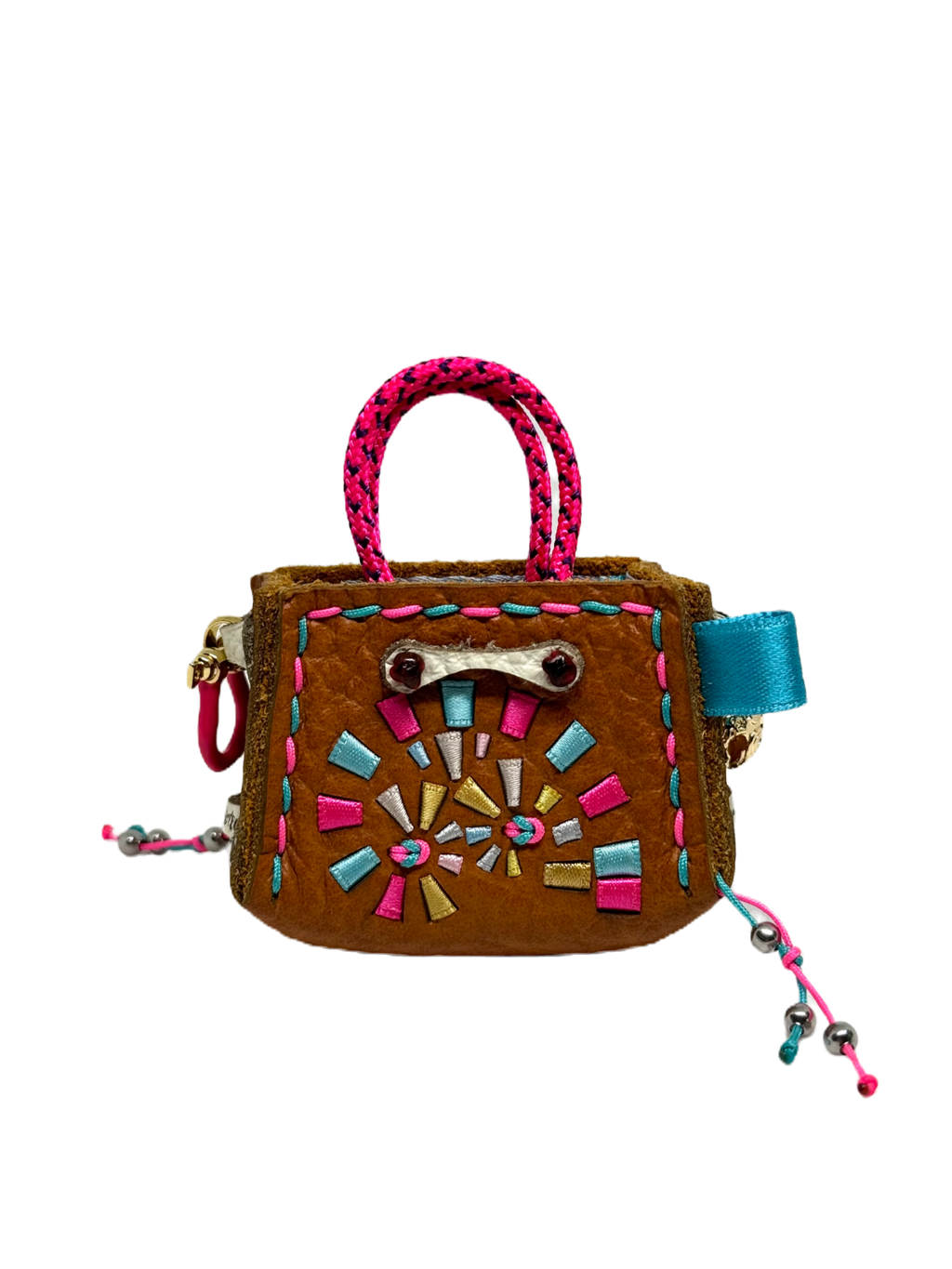 Bubblegum Spiral Tinker Bag Charm