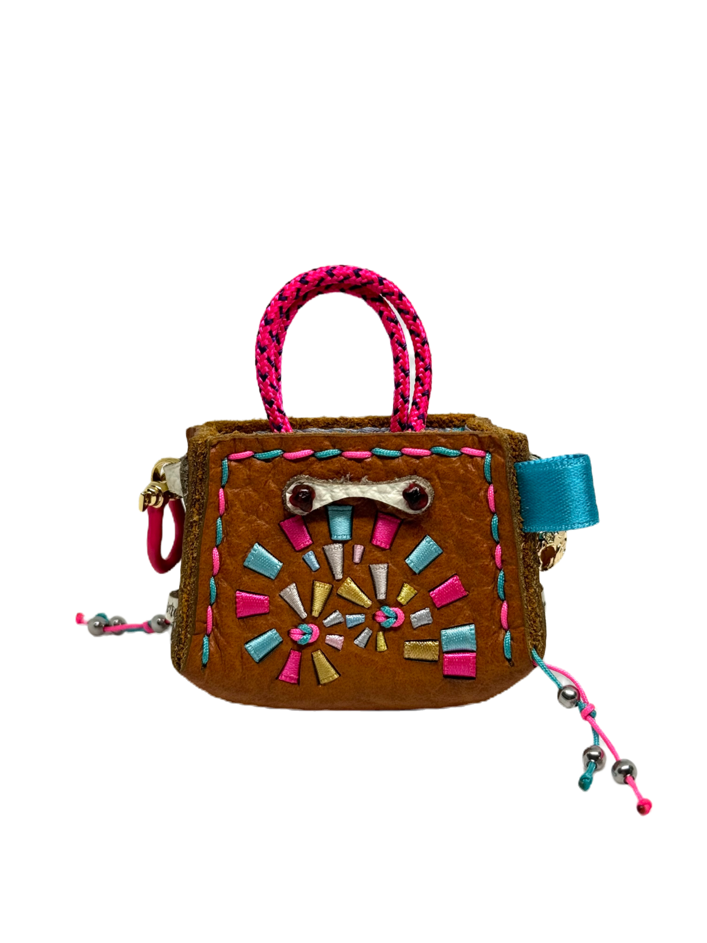 Bubblegum Spiral Tinker Bag Charm