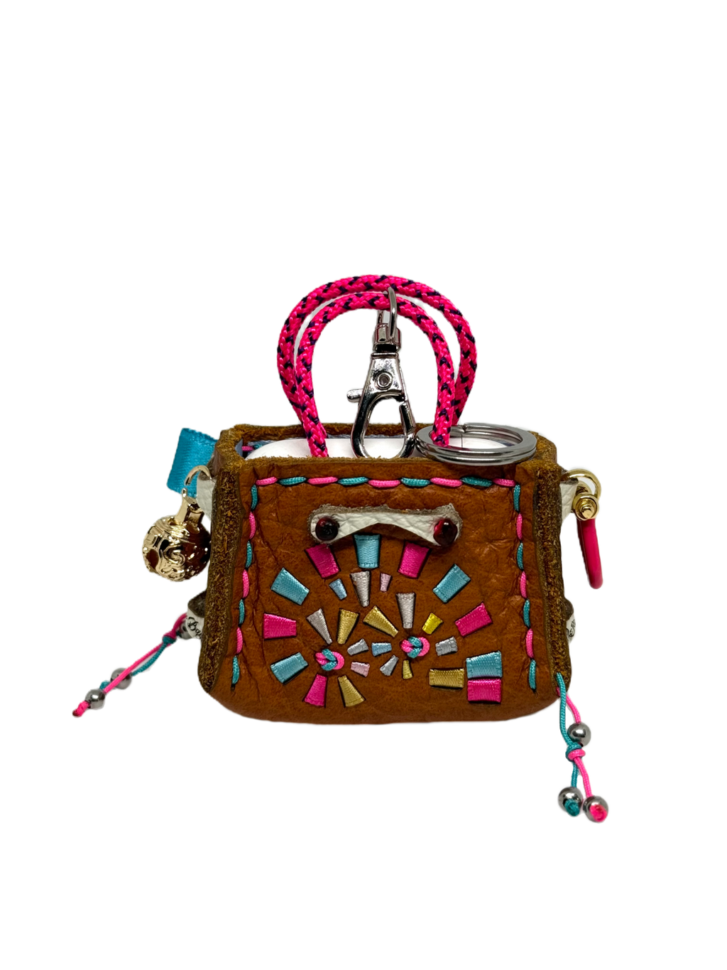 Bubblegum Spiral Tinker Bag Charm