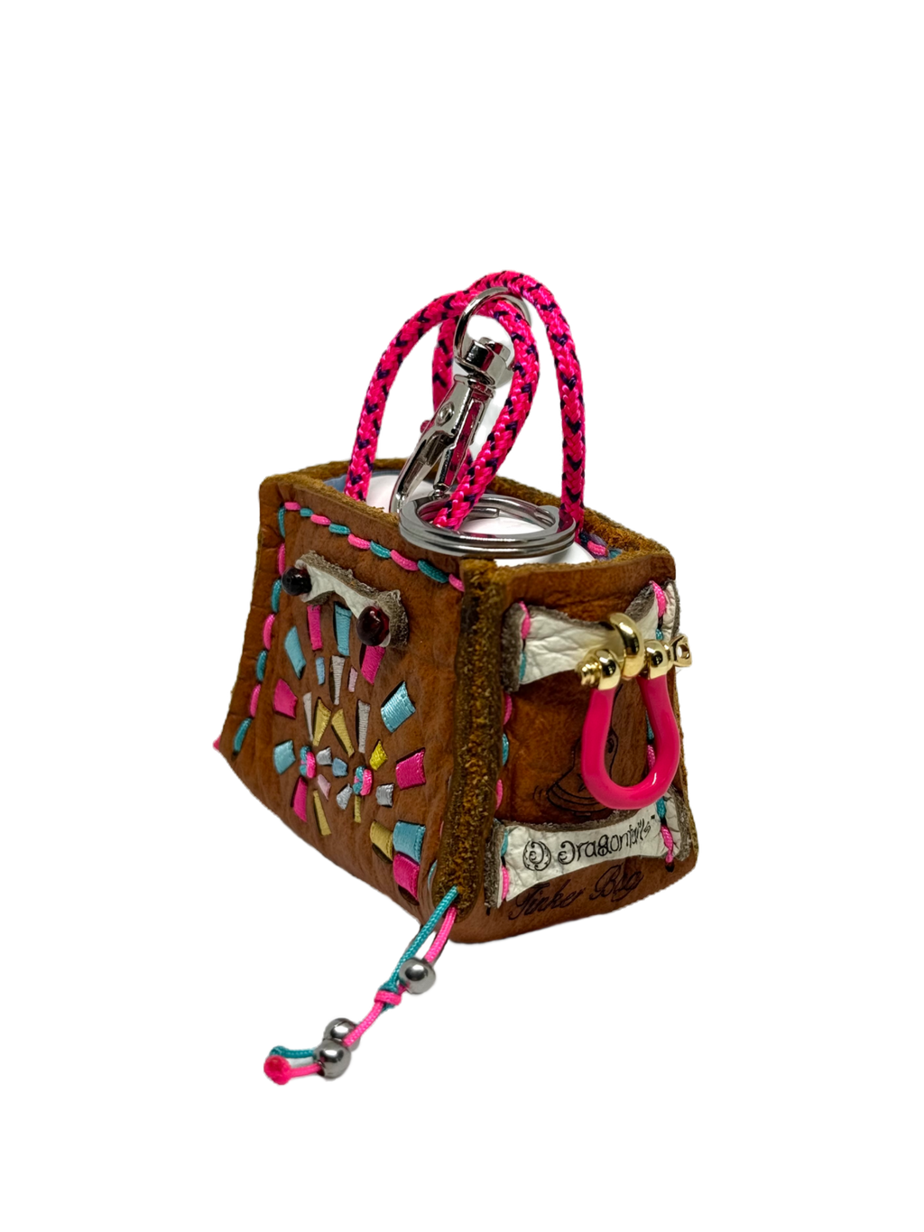 Bubblegum Spiral Tinker Bag Charm