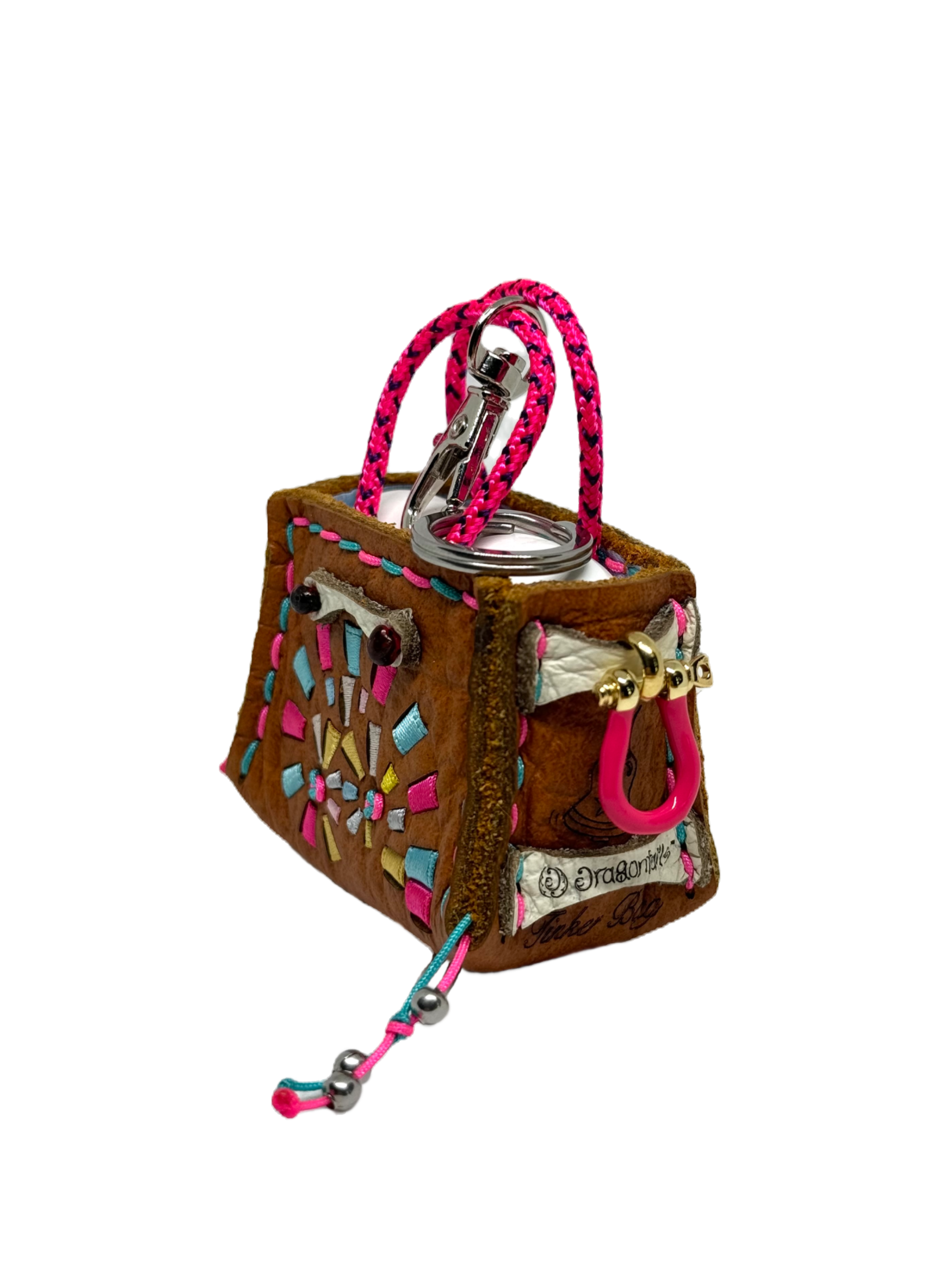 Bubblegum Spiral Tinker Bag Charm