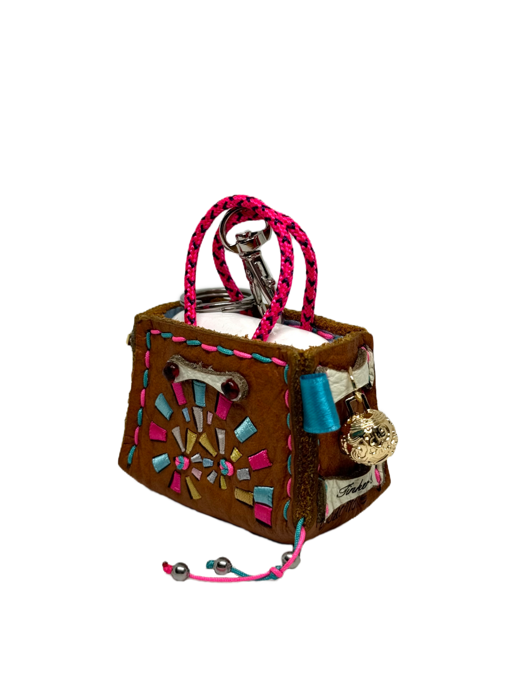 Bubblegum Spiral Tinker Bag Charm