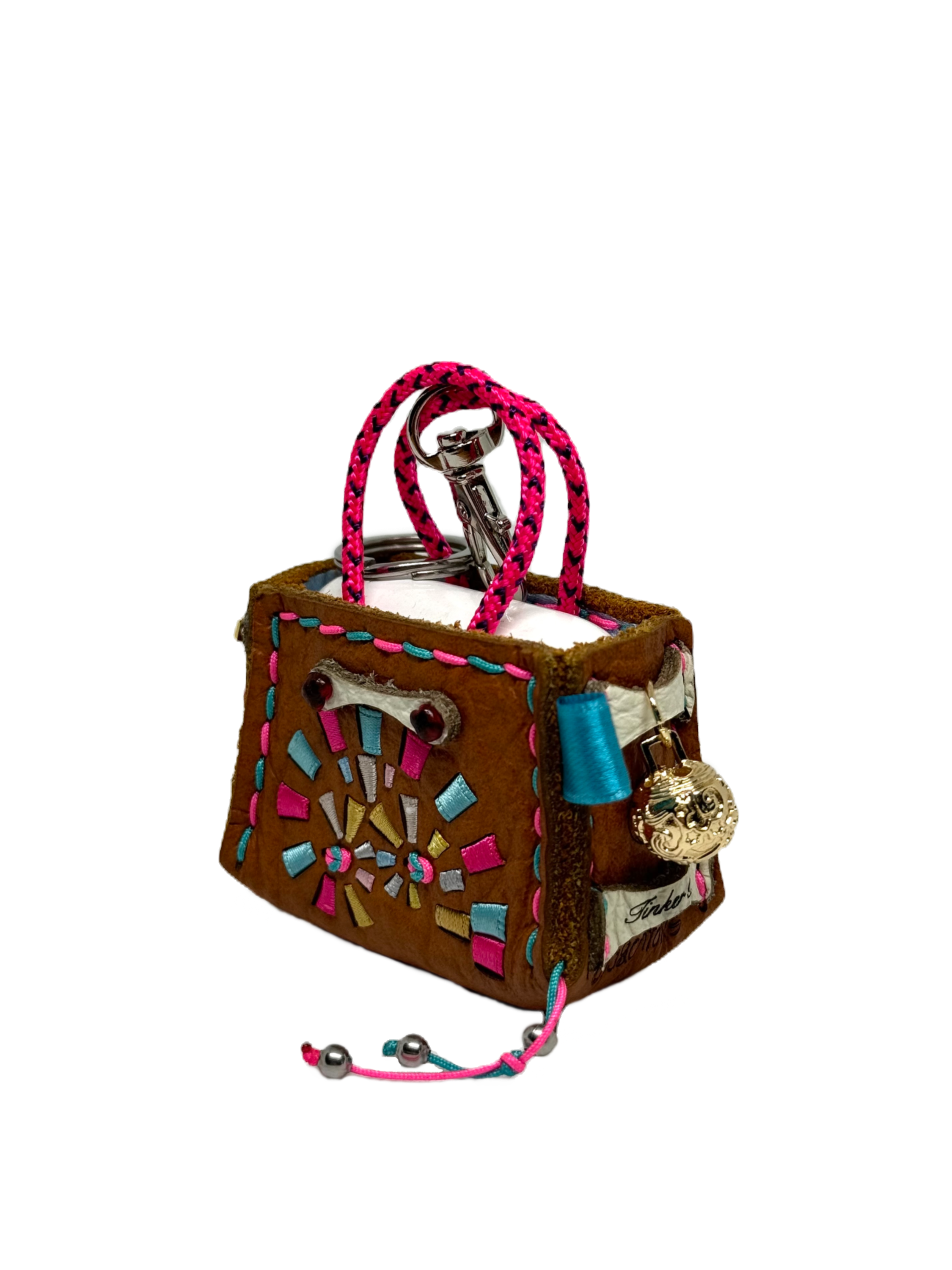 Bubblegum Spiral Tinker Bag Charm
