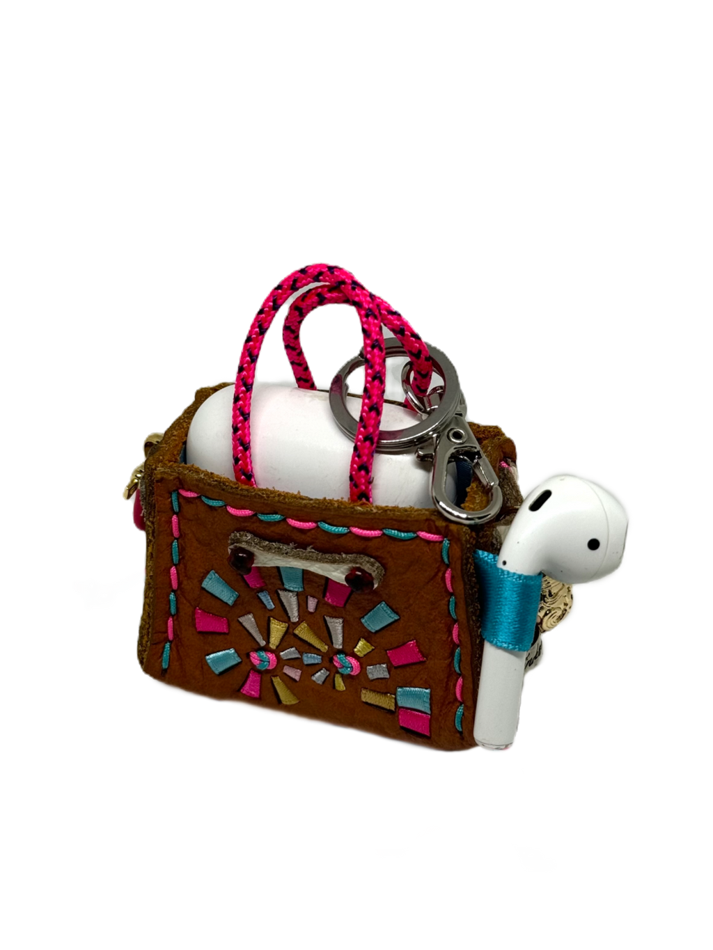 Bubblegum Spiral Tinker Bag Charm