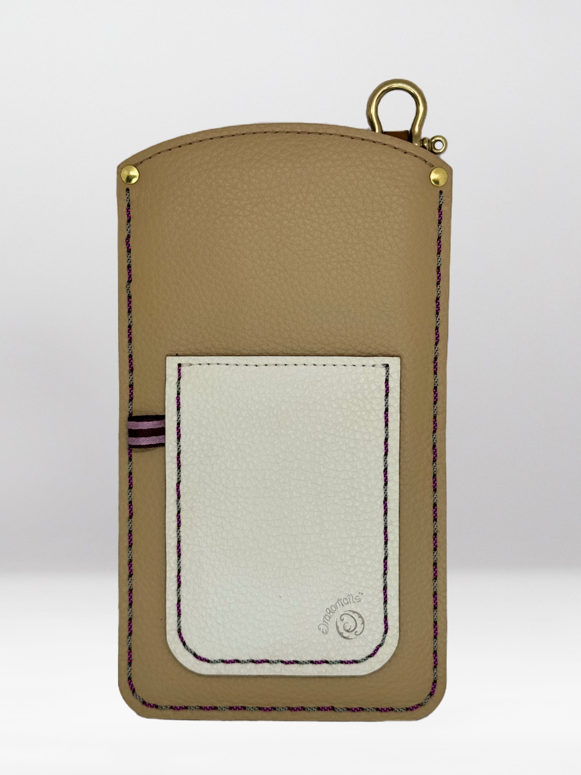 White & Sand Satin Spiral "Traveller"