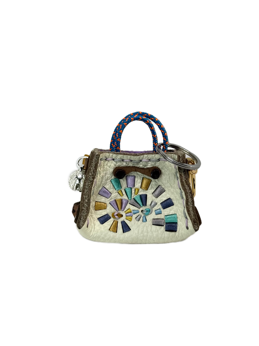 Turquoise Spiral Tinker Bag Charm