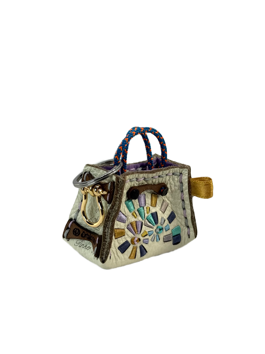 Turquoise Spiral Tinker Bag Charm