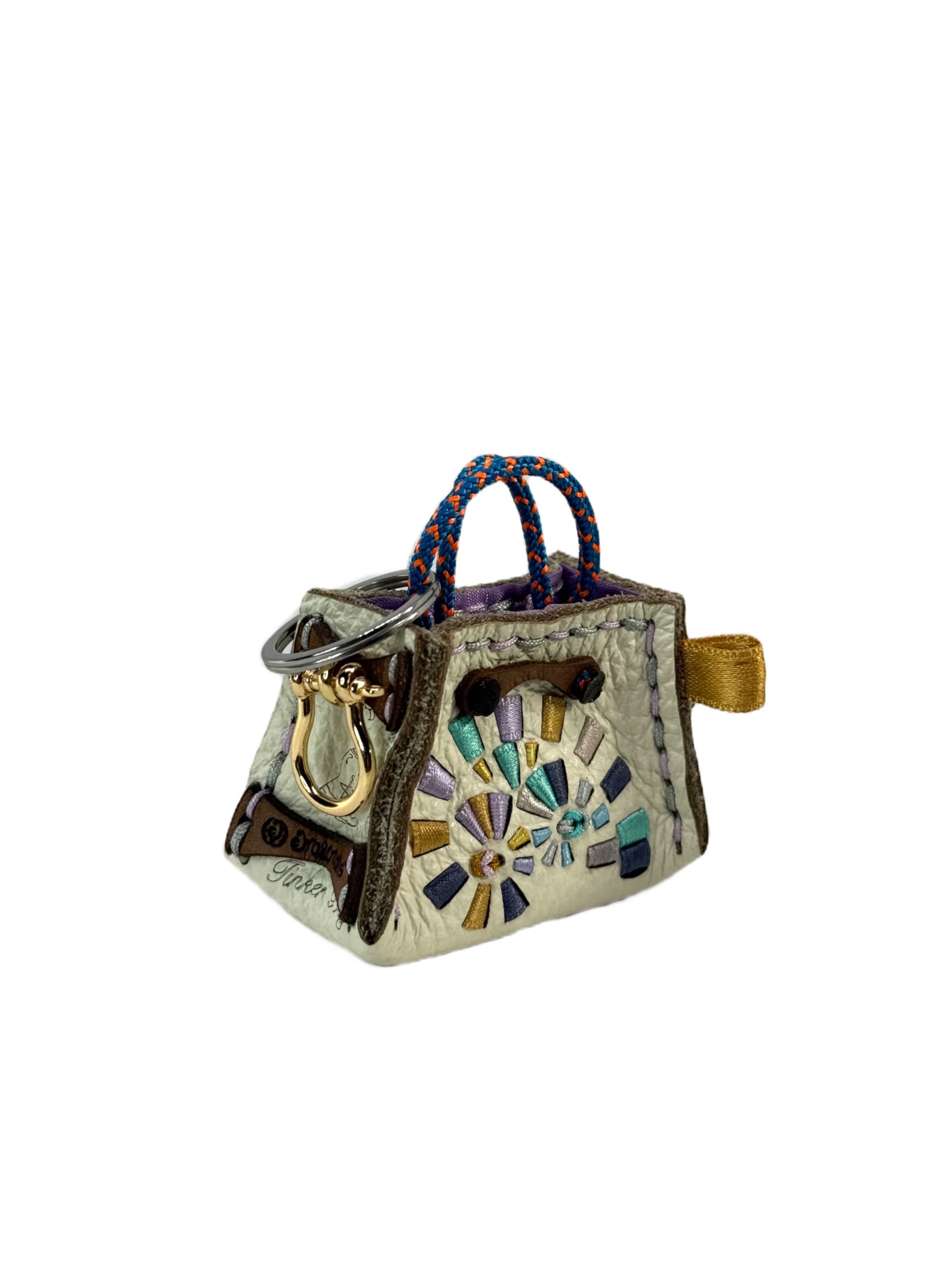 Turquoise Spiral Tinker Bag Charm