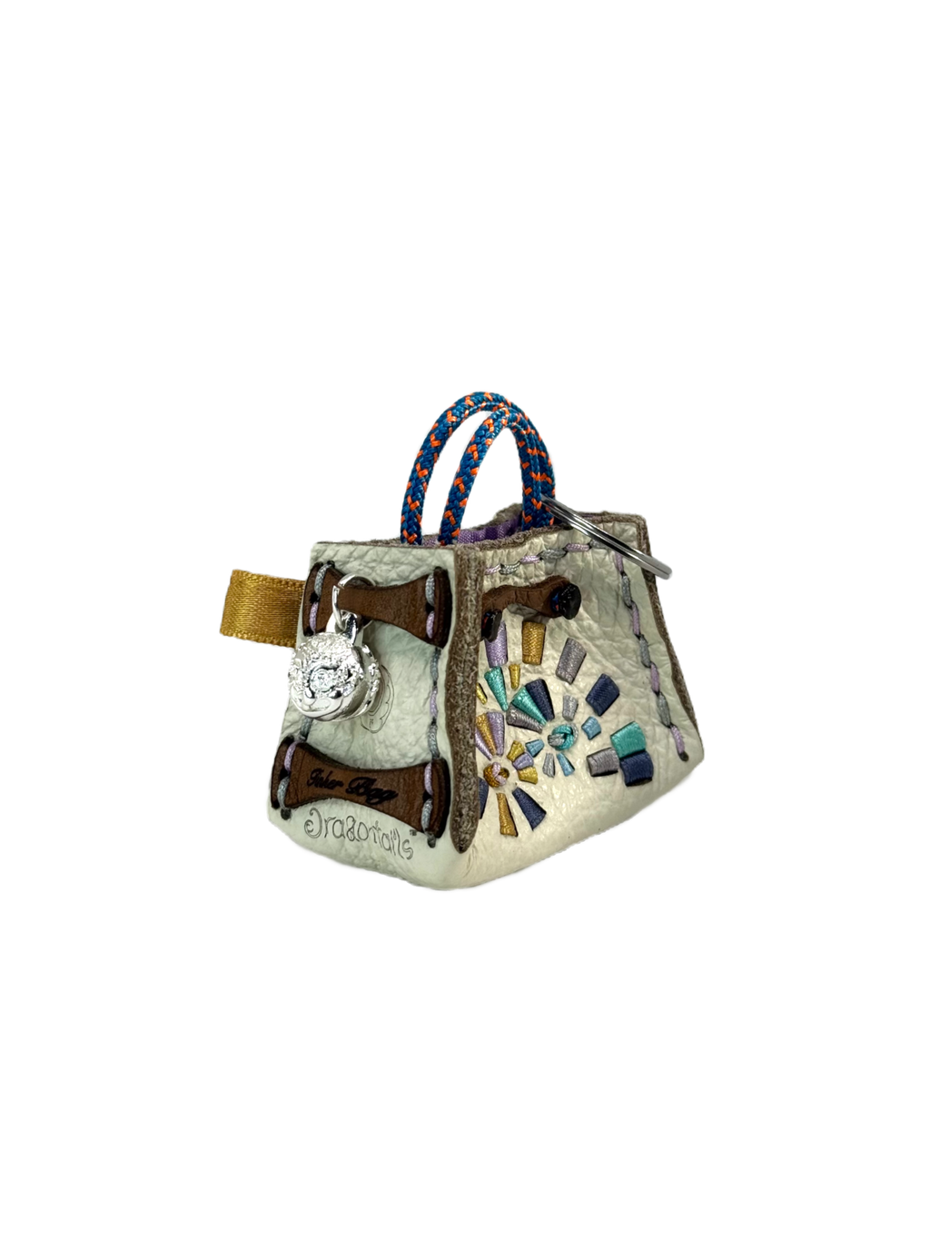 Turquoise Spiral Tinker Bag Charm