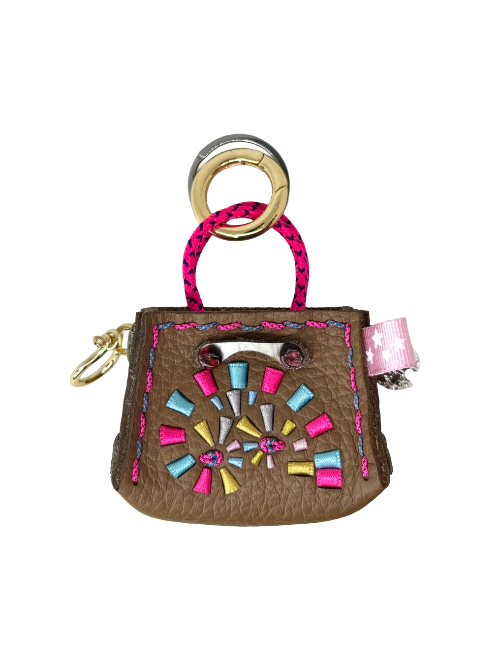 Bubblegum Spiral Tinker Bag Charm