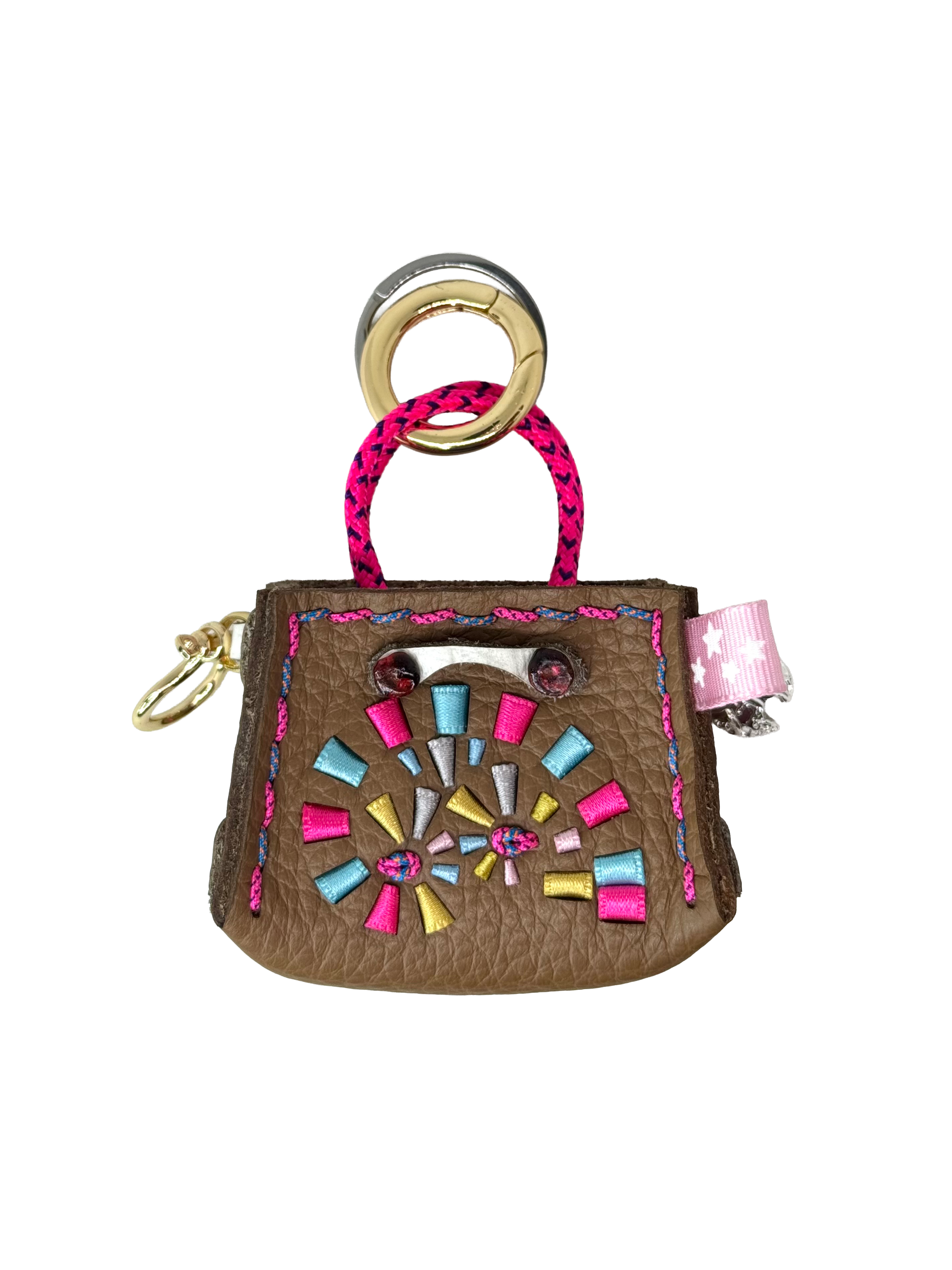 Bubblegum Spiral Tinker Bag Charm