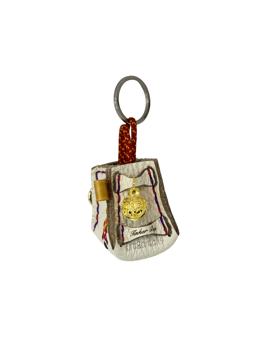 White Turtle Tinker Bag Charm