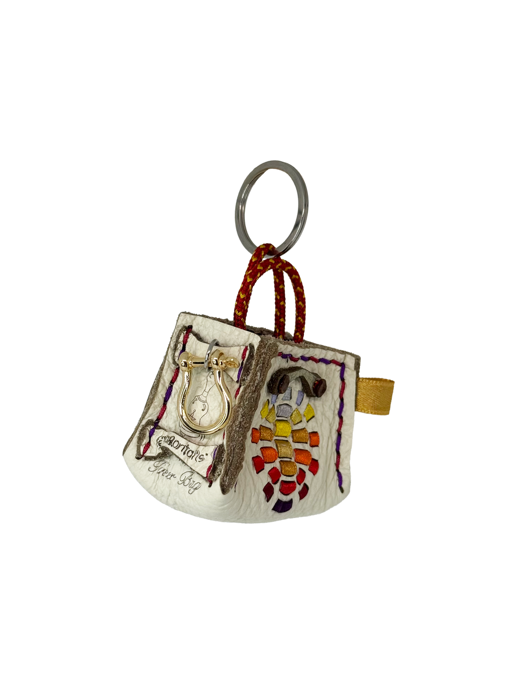 White Turtle Tinker Bag Charm