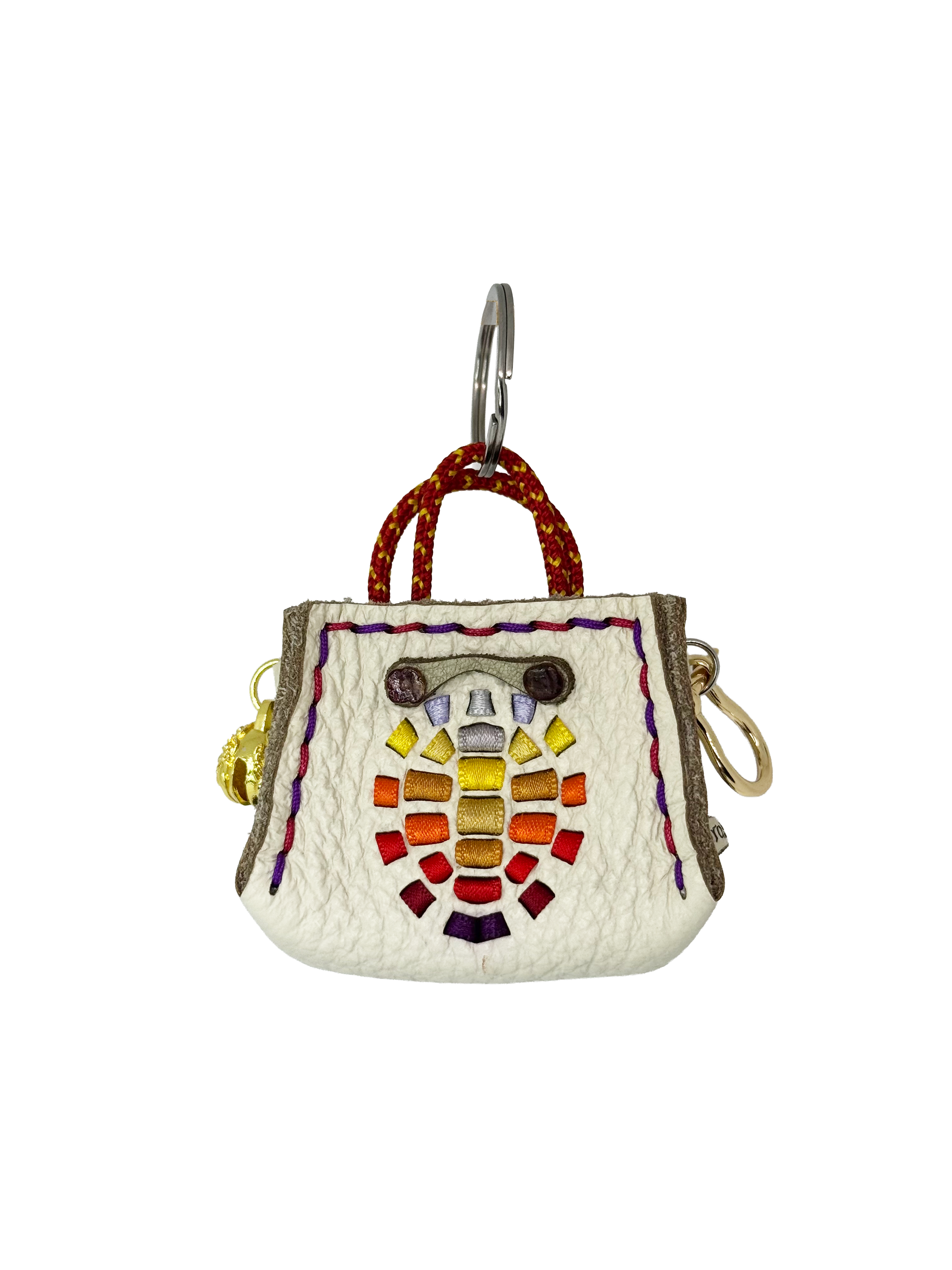 White Turtle Tinker Bag Charm