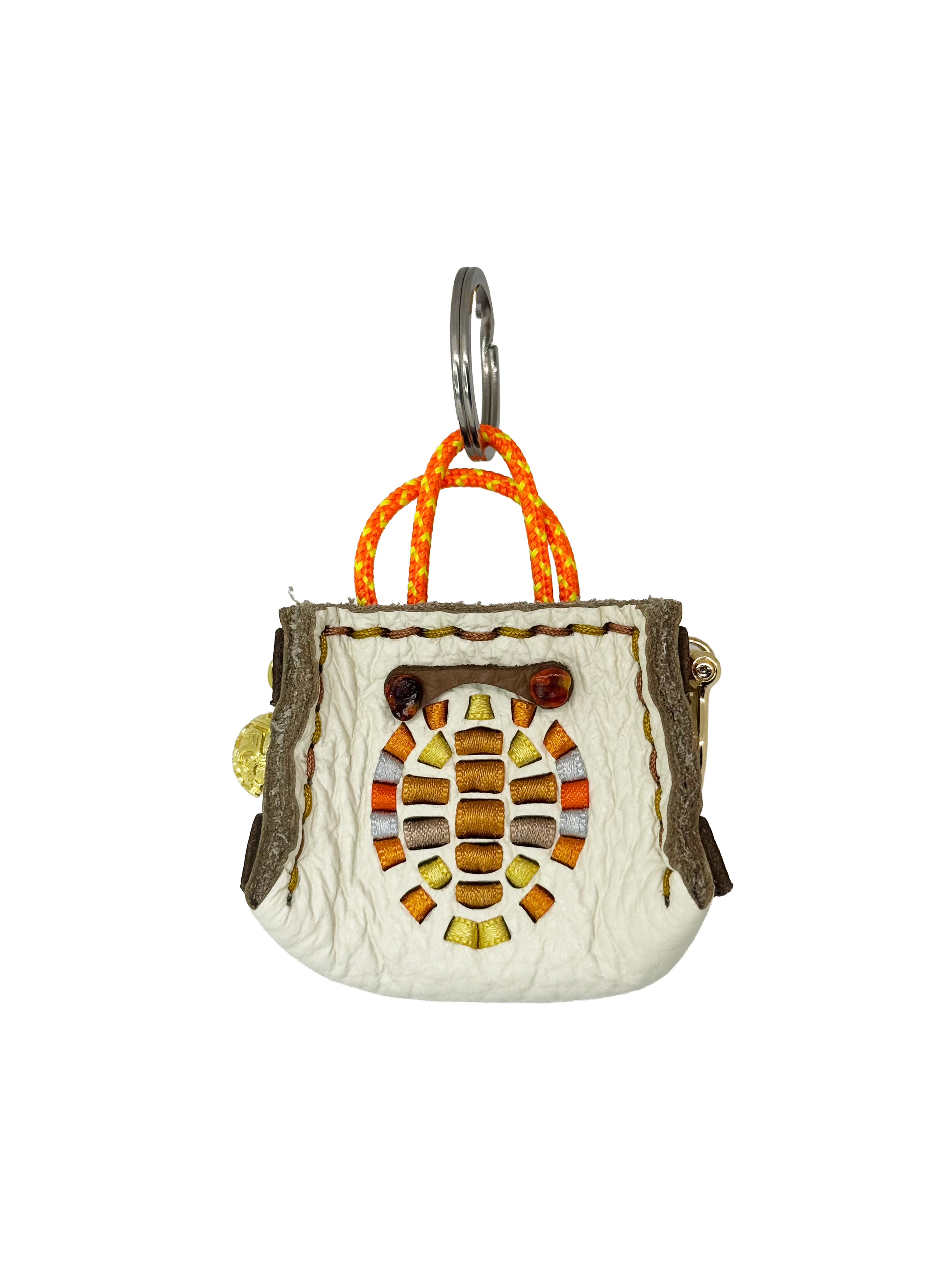 Orange Turtle Tinker Bag Charm