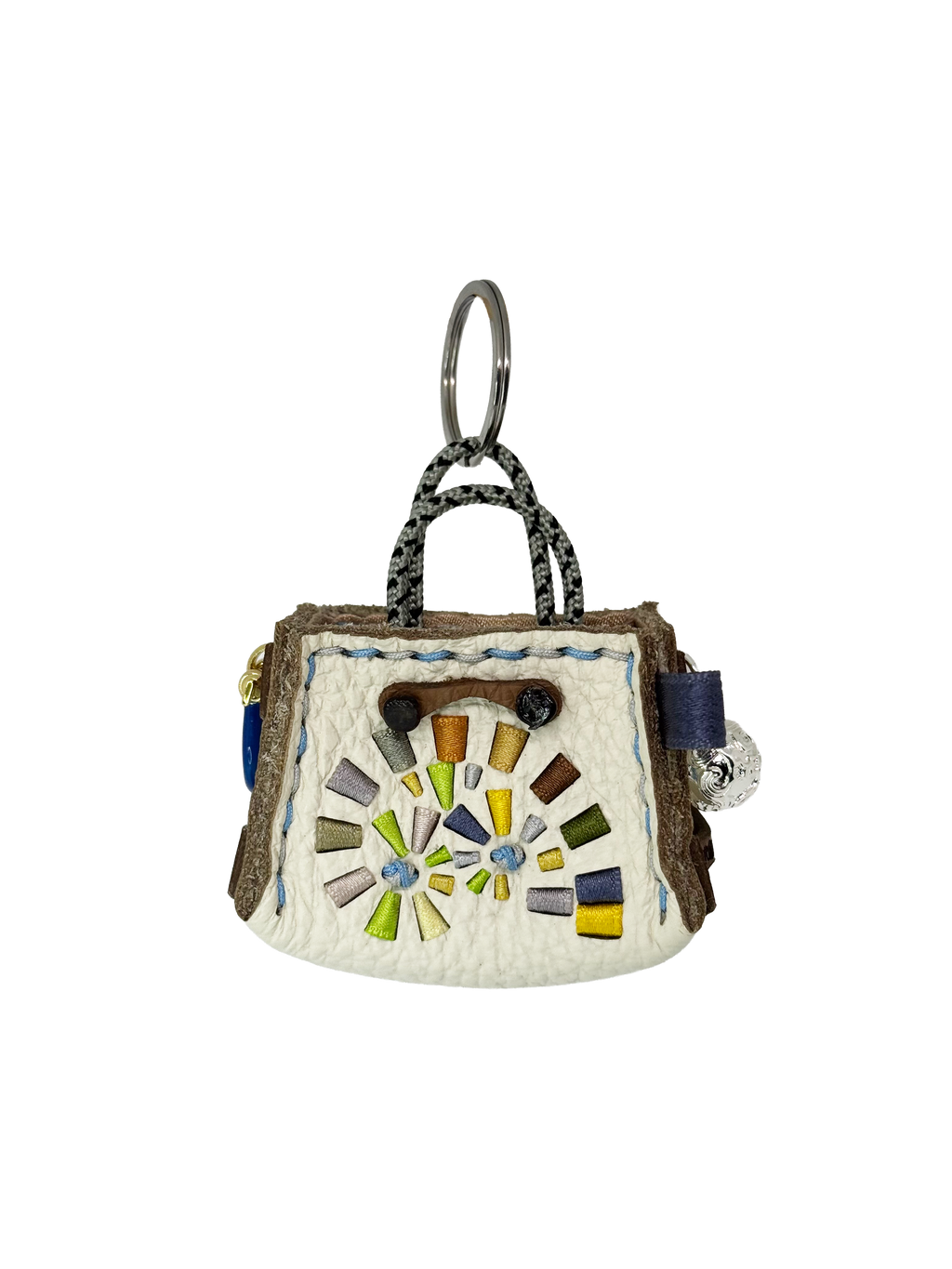 Turquoise Spiral Tinker Bag Charm