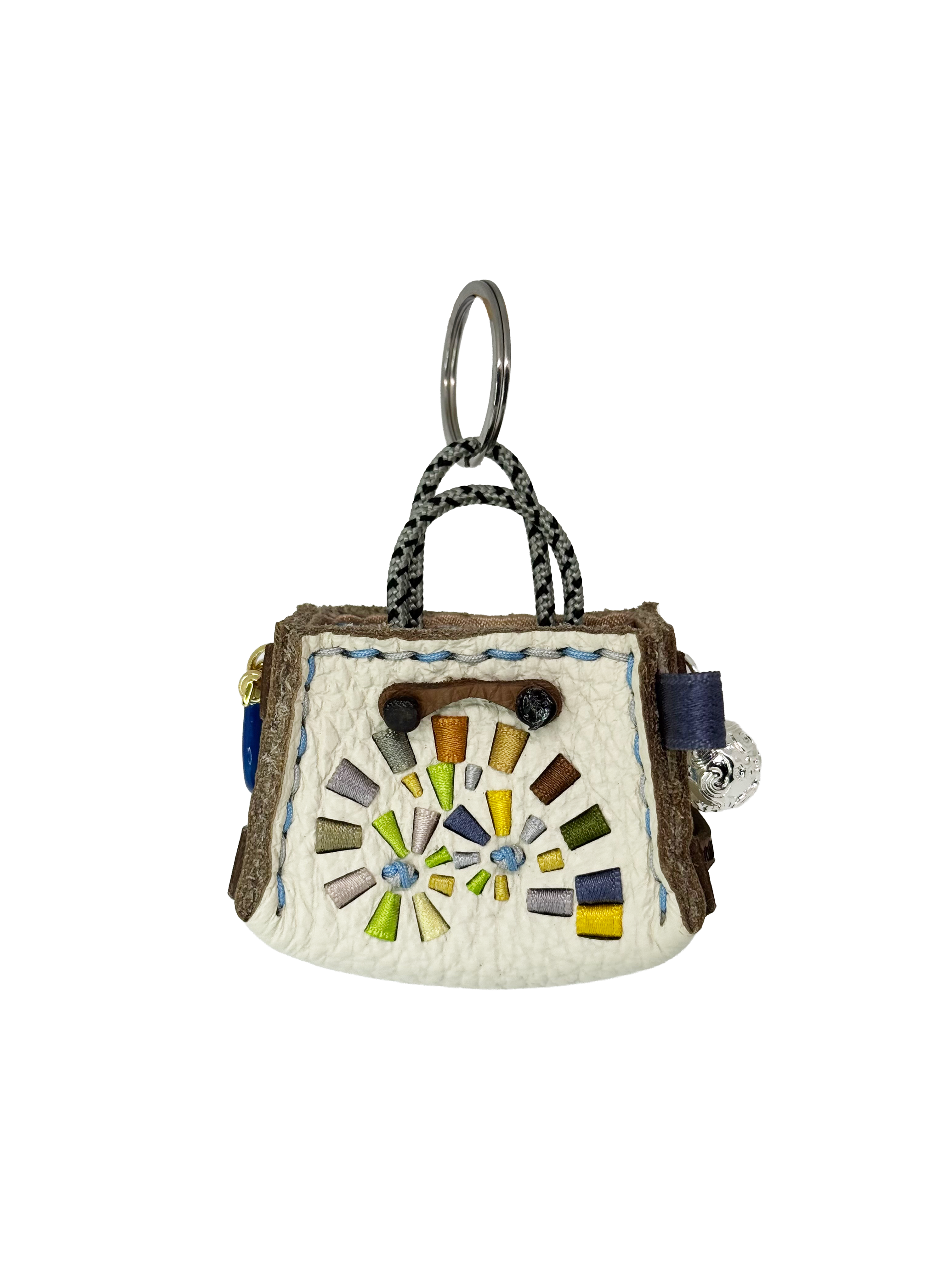 Turquoise Spiral Tinker Bag Charm