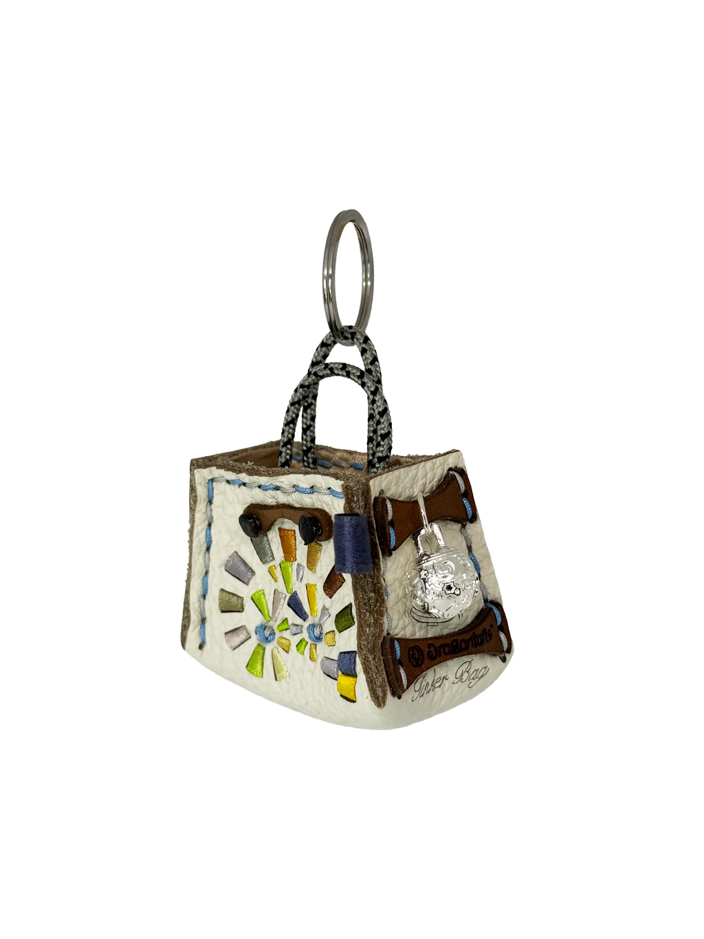 Turquoise Spiral Tinker Bag Charm