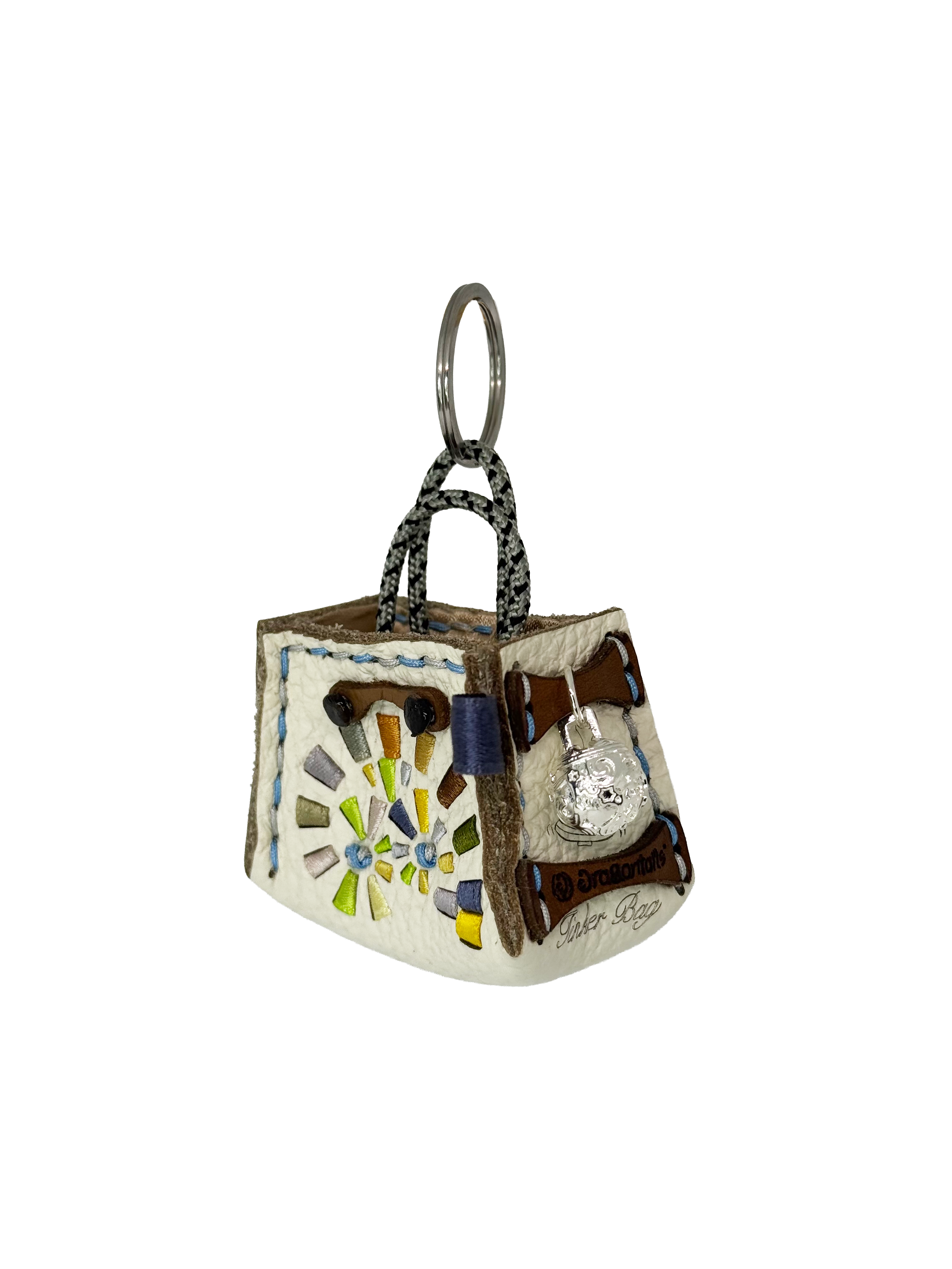 Turquoise Spiral Tinker Bag Charm