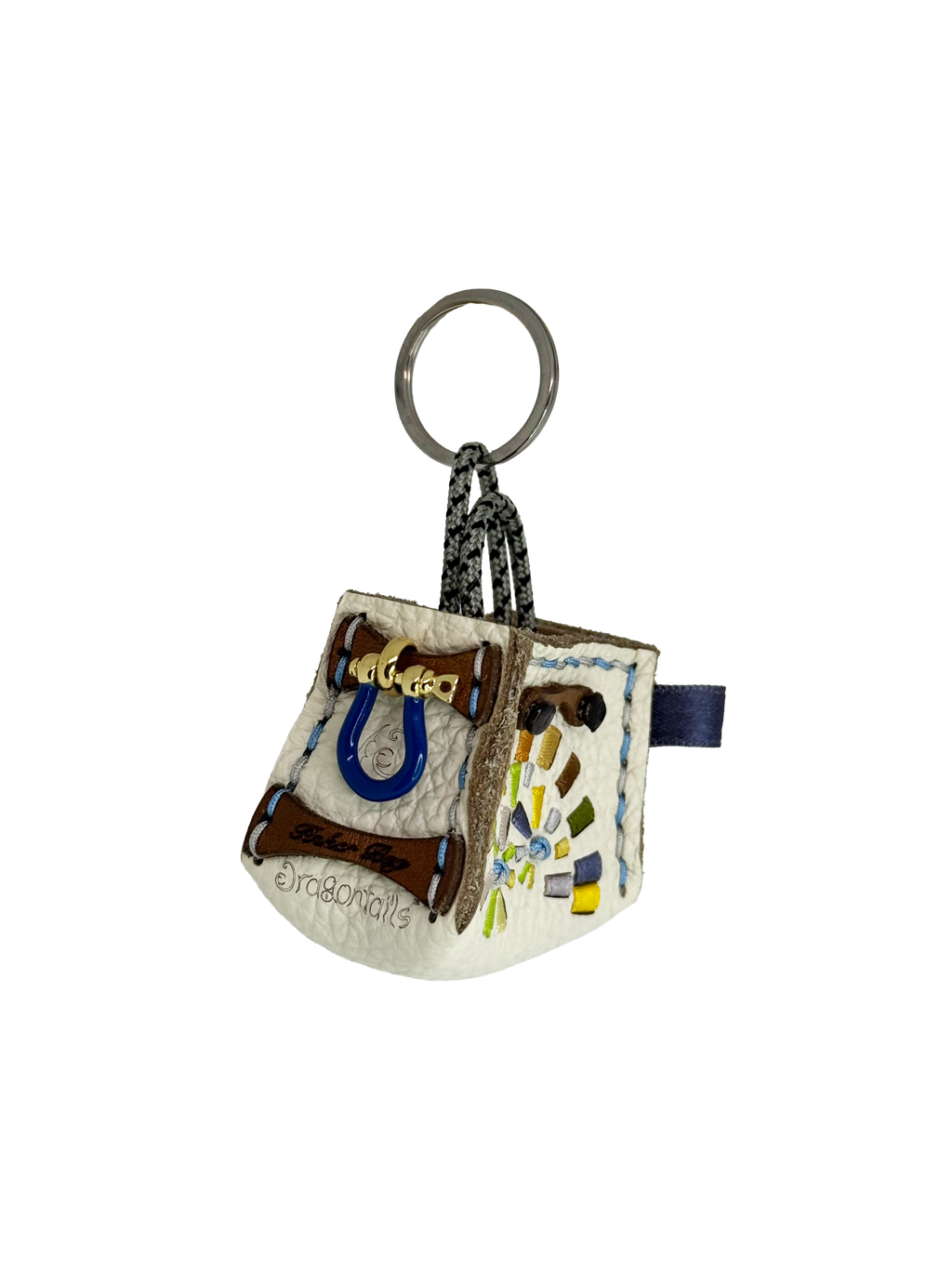 Turquoise Spiral Tinker Bag Charm