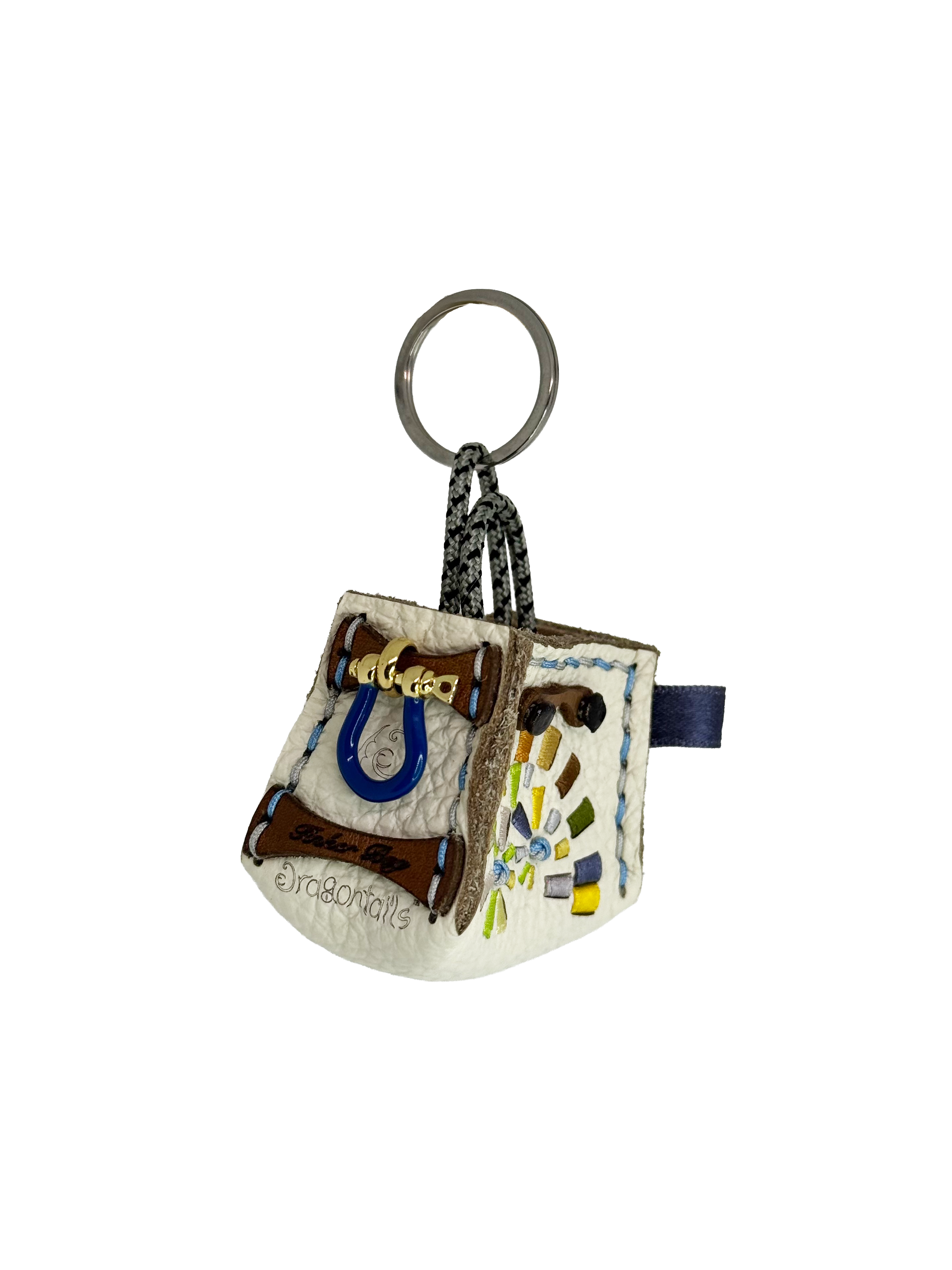 Turquoise Spiral Tinker Bag Charm