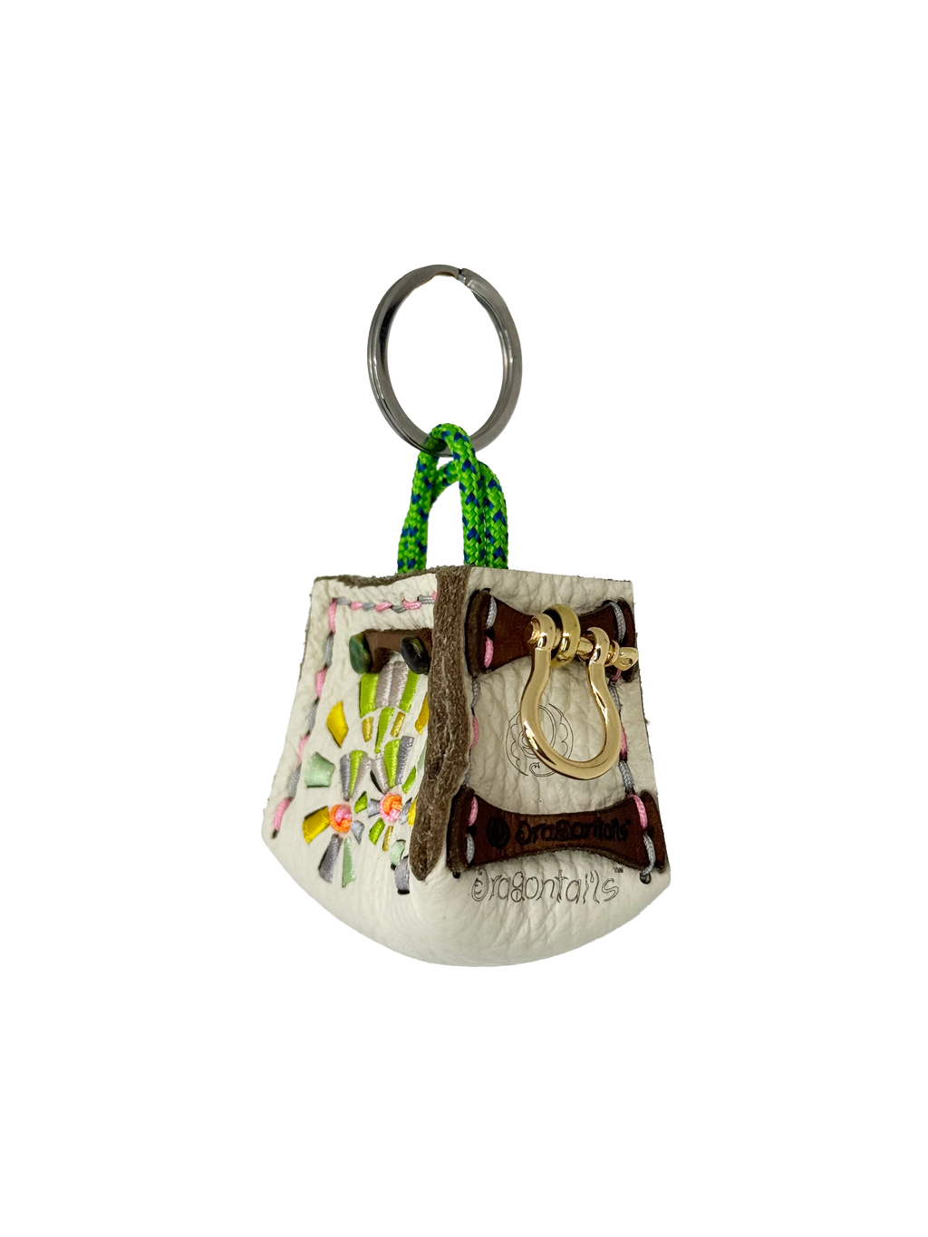 Green Spiral Tinker Bag Charm