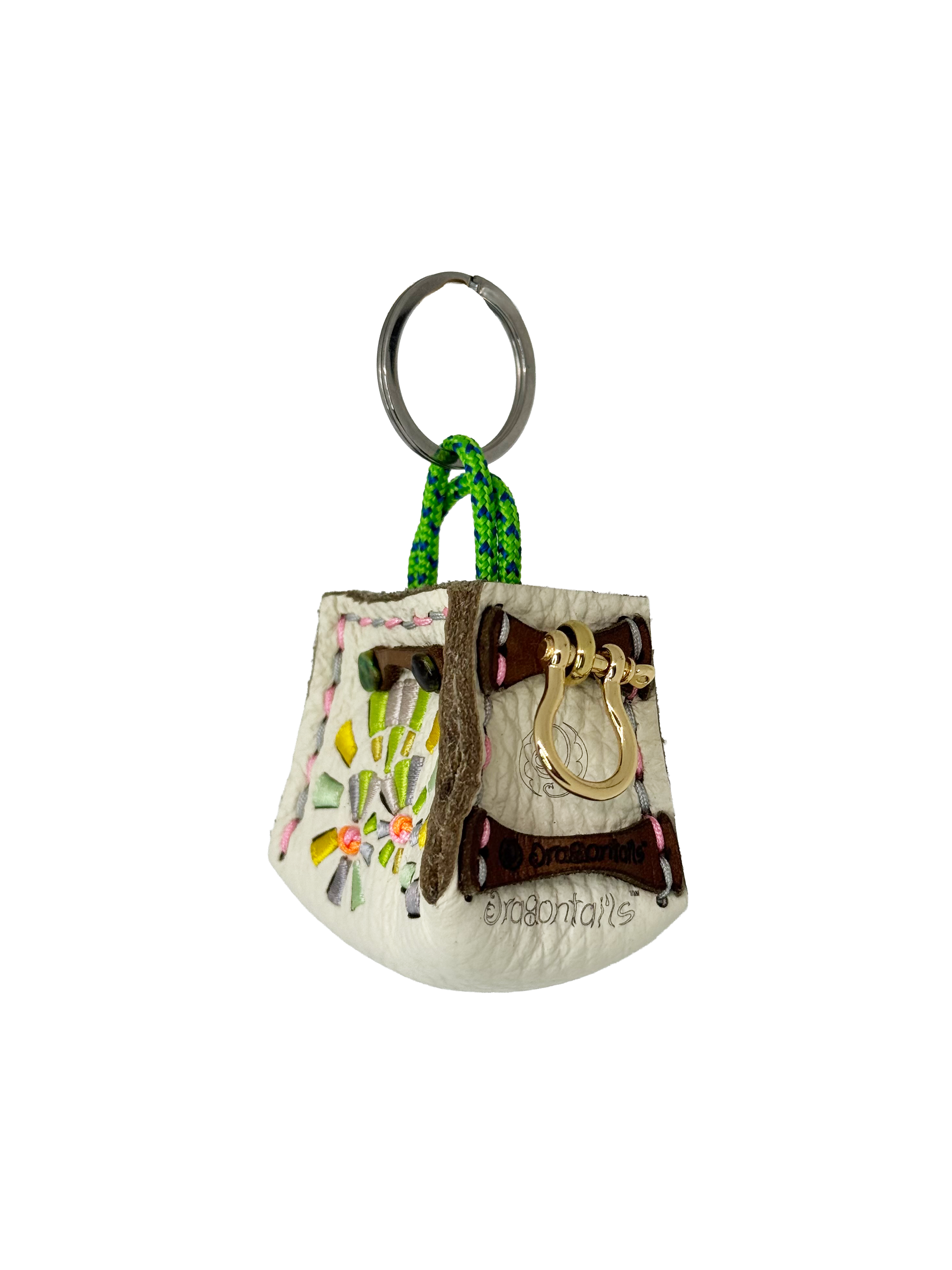 Green Spiral Tinker Bag Charm