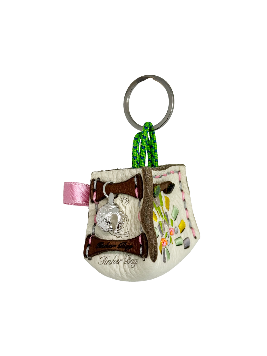 Green Spiral Tinker Bag Charm