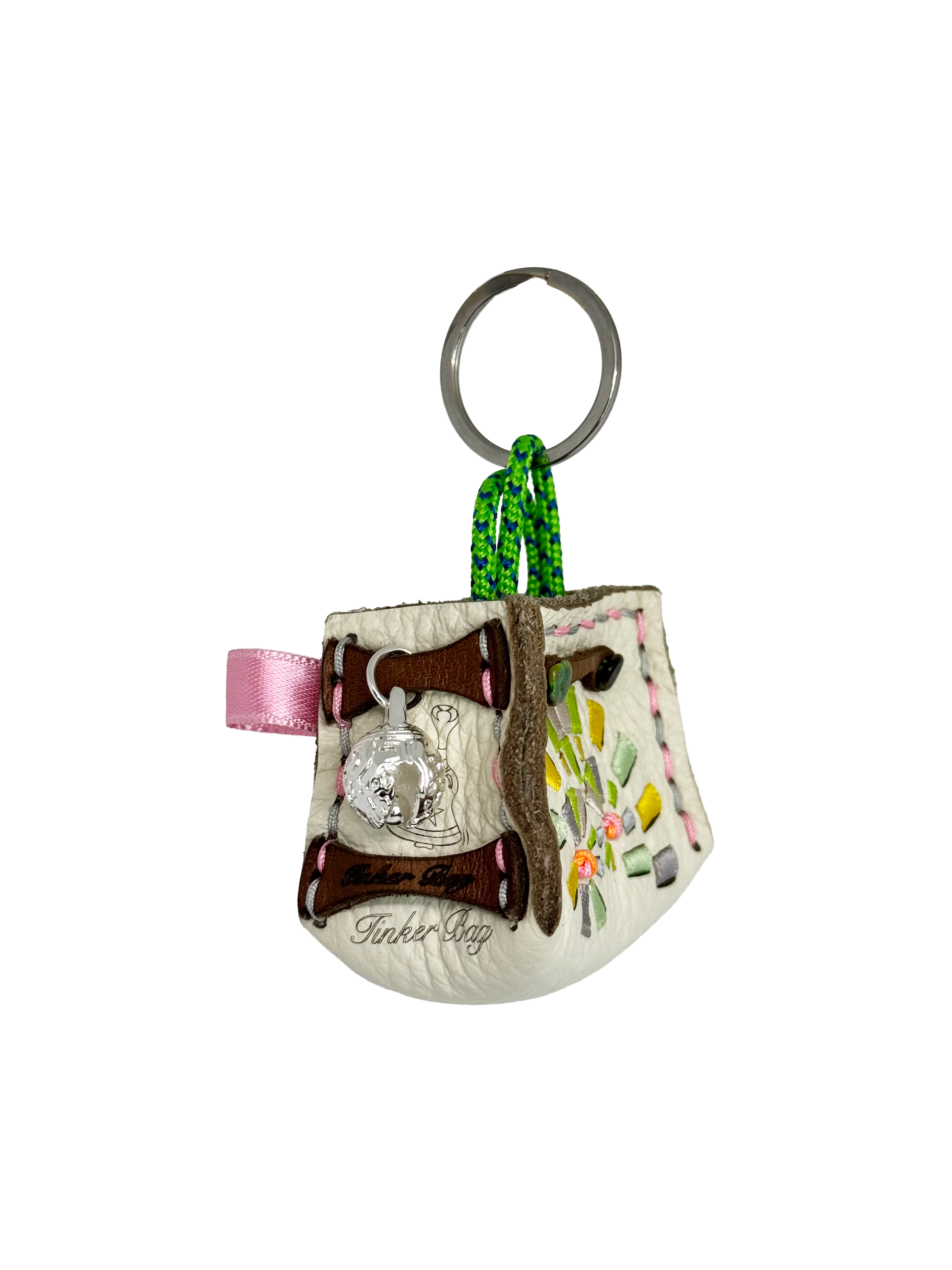 Green Spiral Tinker Bag Charm