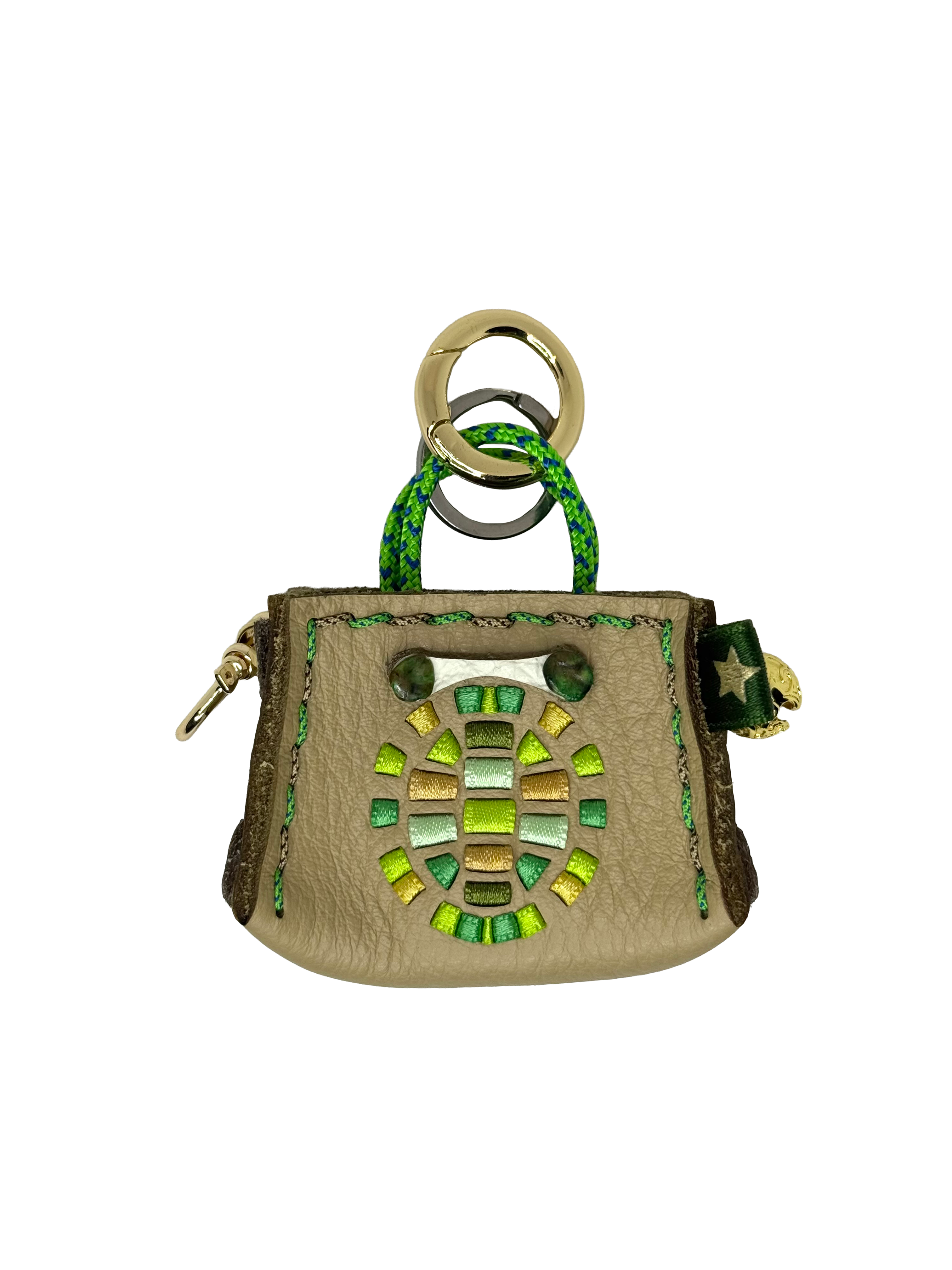 Esmeralda Turtle Tinker Bag Charm