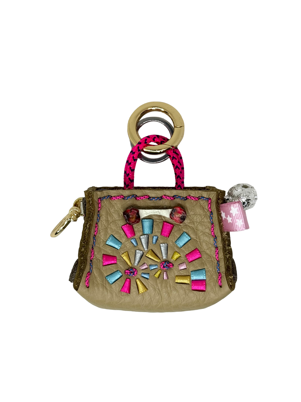 Bubblegum Spiral Tinker Bag Charm