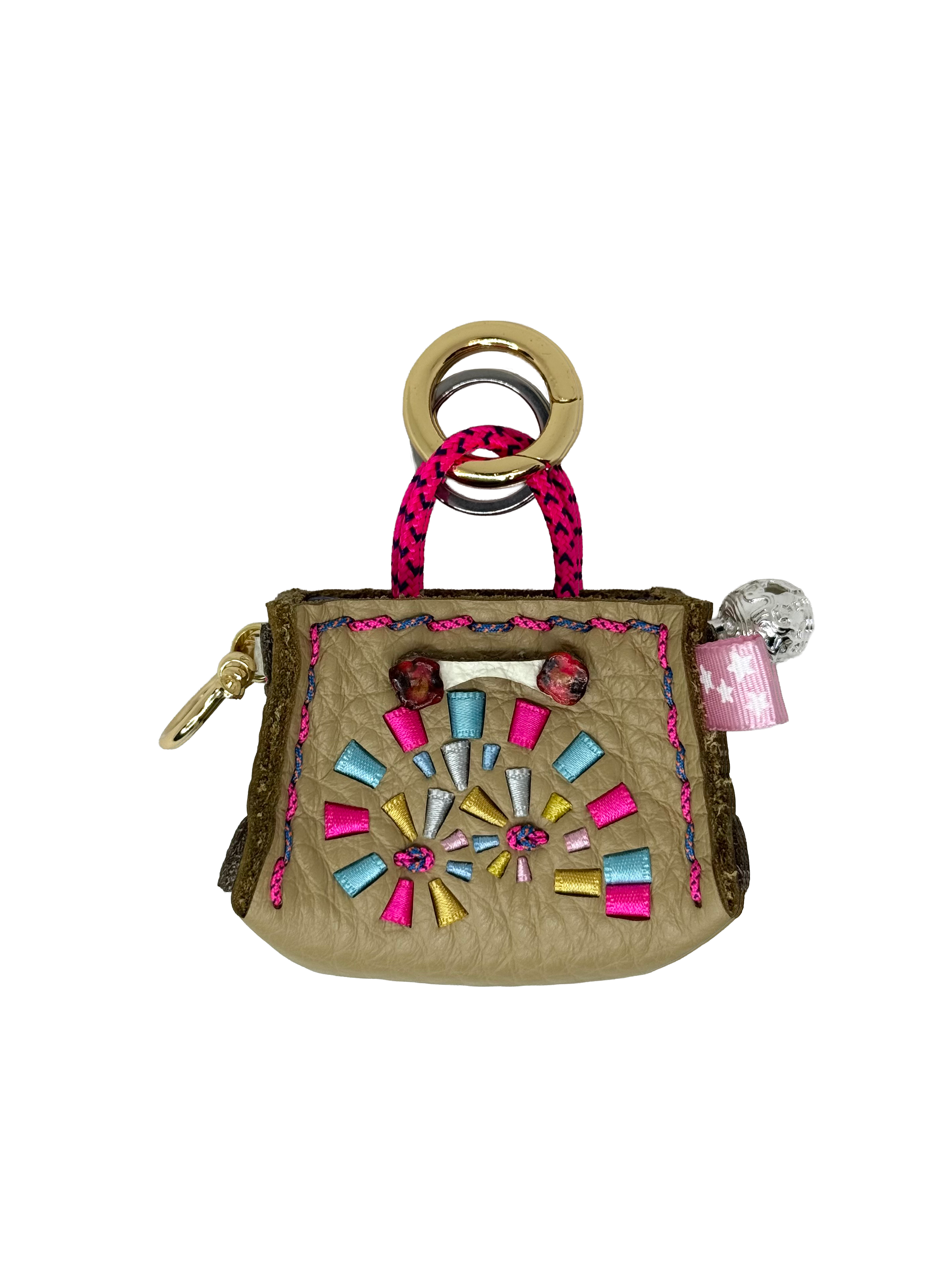 Bubblegum Spiral Tinker Bag Charm