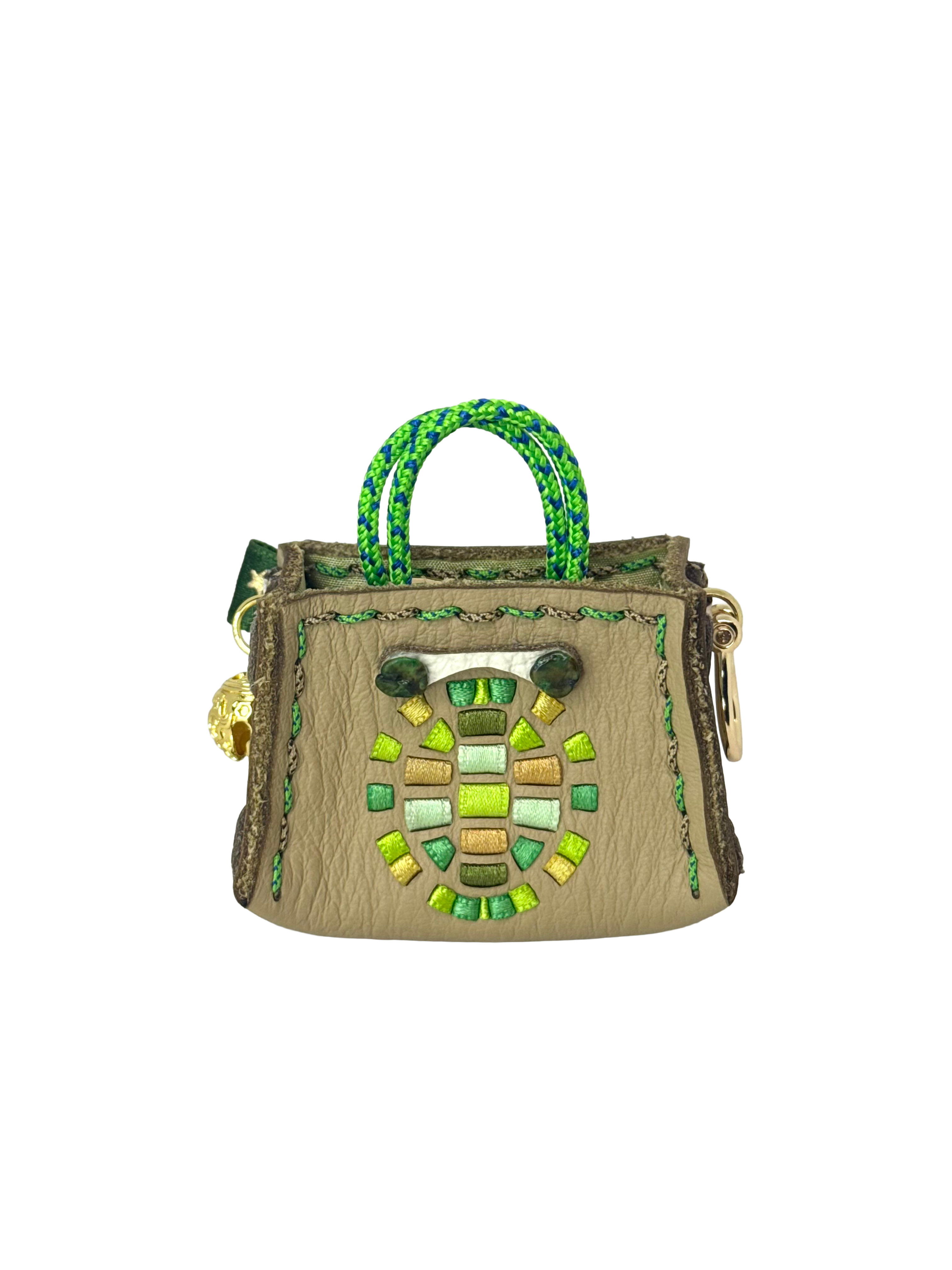 Esmeralda Turtle Tinker Bag Charm