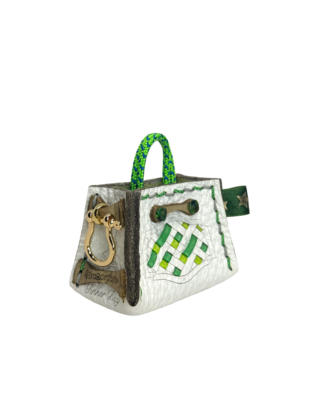 Green Weave Tinker Bag Charms