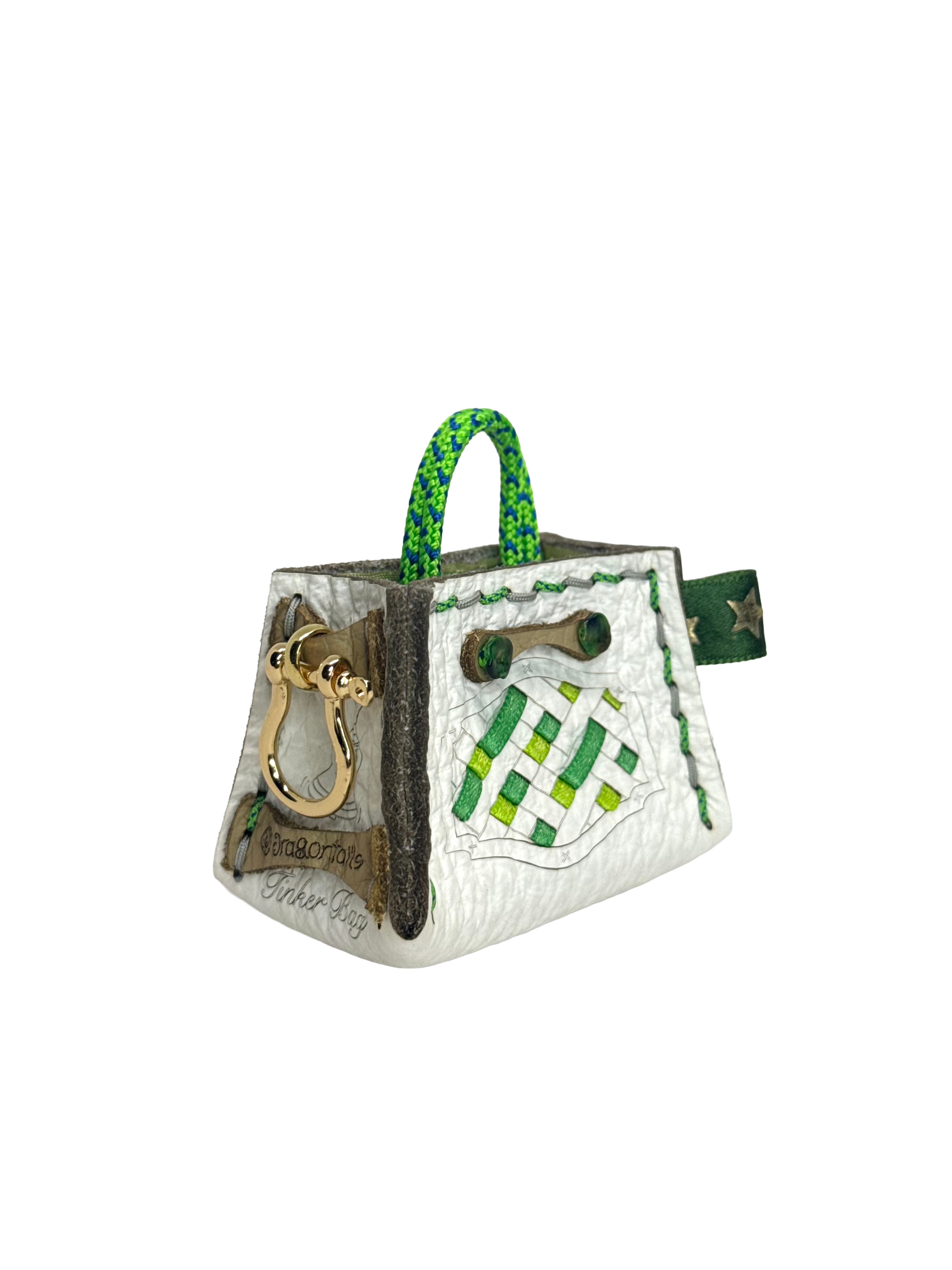 Green Weave Tinker Bag Charms