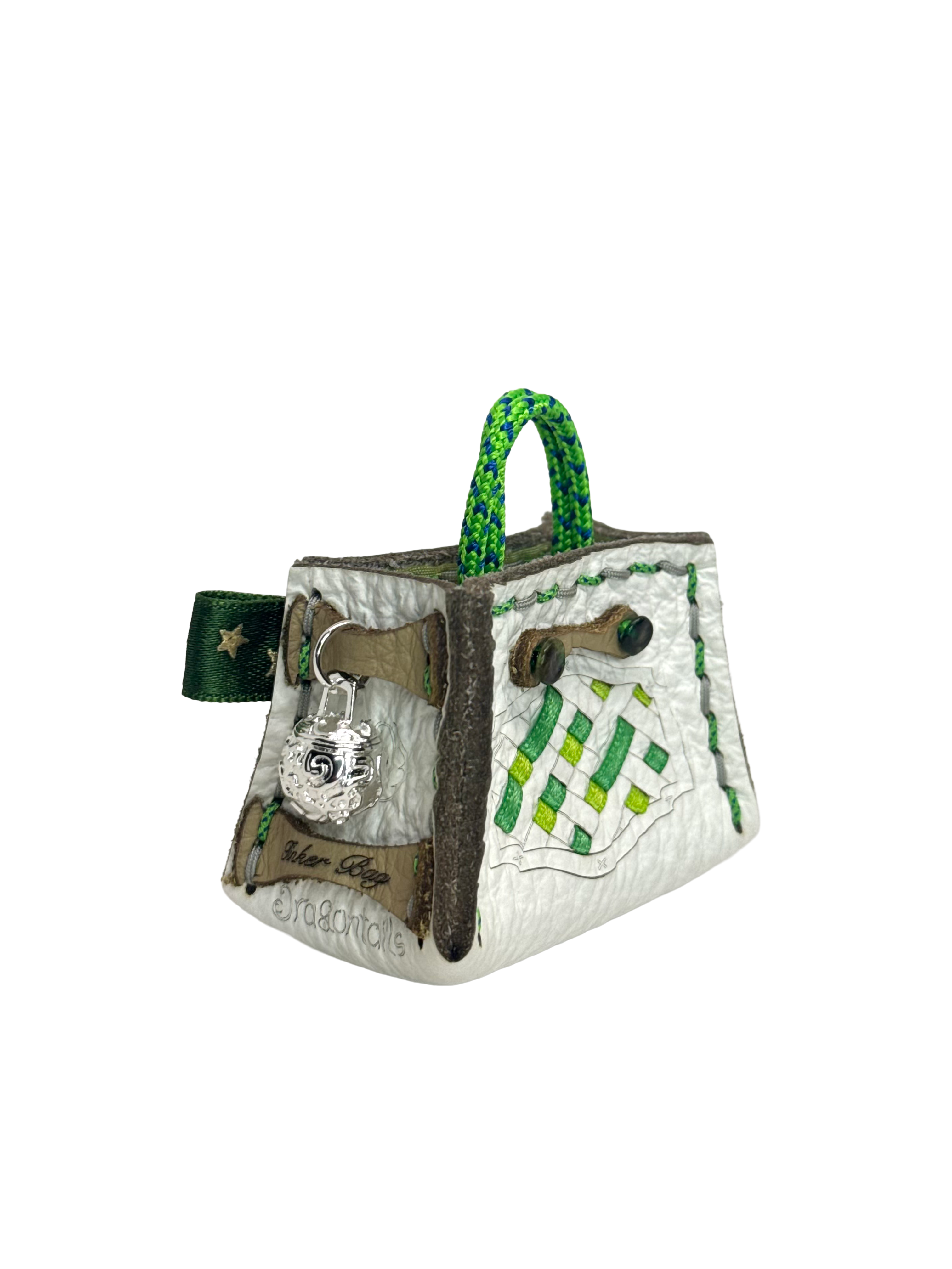 Green Weave Tinker Bag Charms