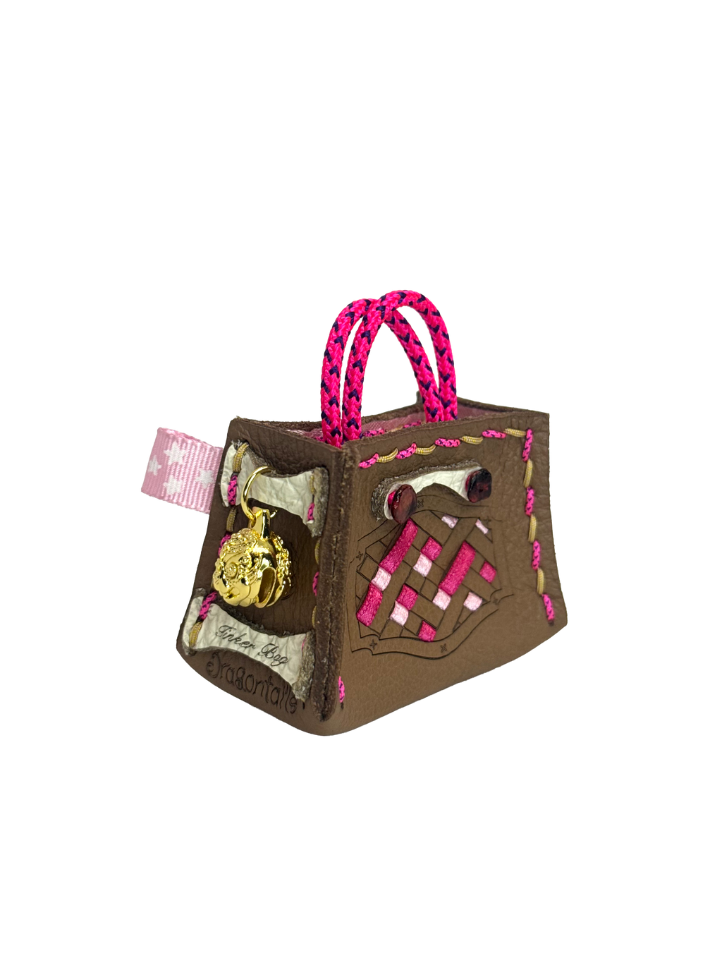 Pink Weave Tinker Bag Charms