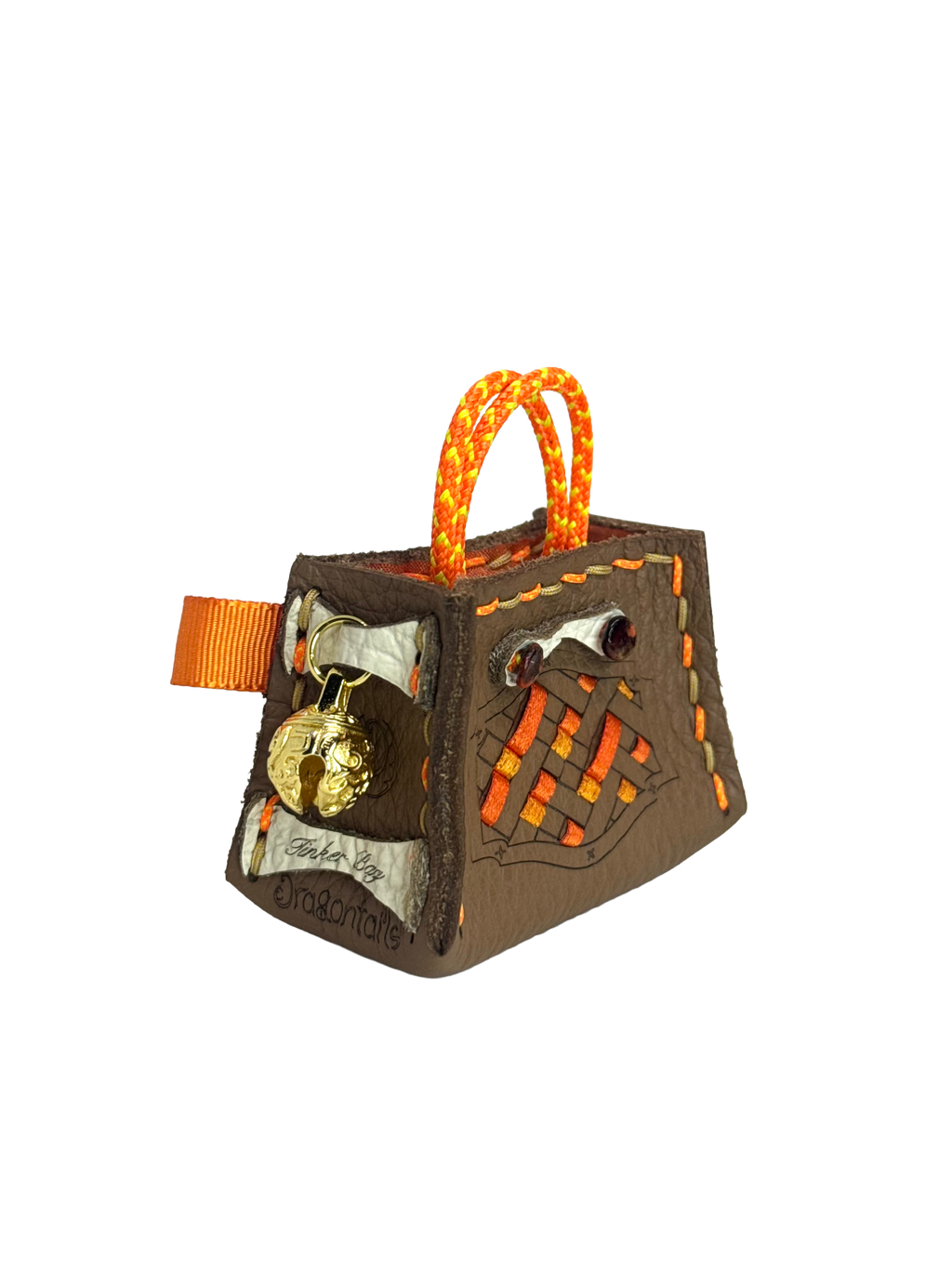 Orange Weave Tinker Bag Charms