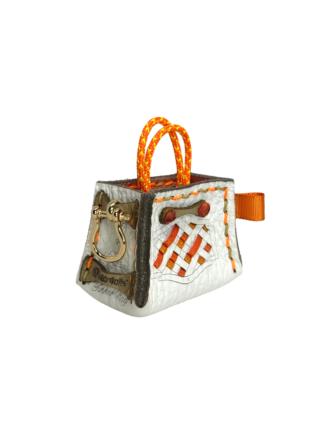 Orange Weave Tinker Bag Charms