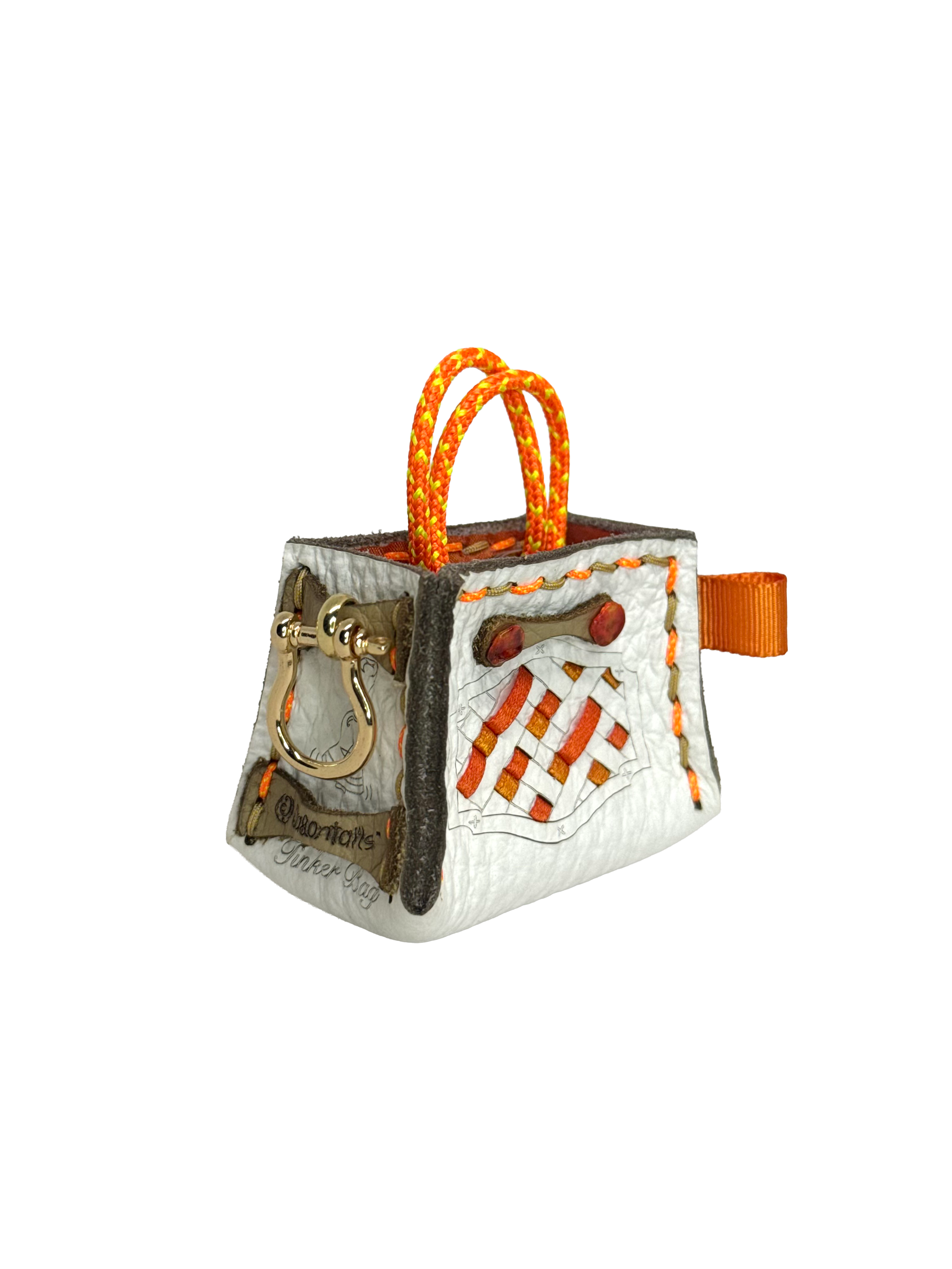 Orange Weave Tinker Bag Charms