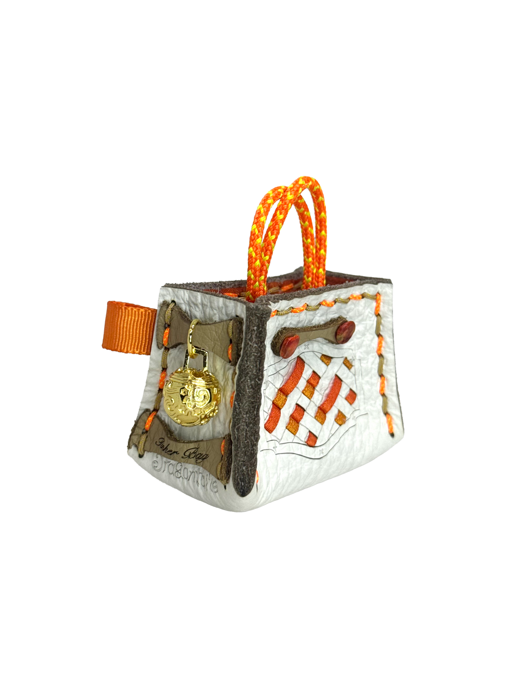 Orange Weave Tinker Bag Charms
