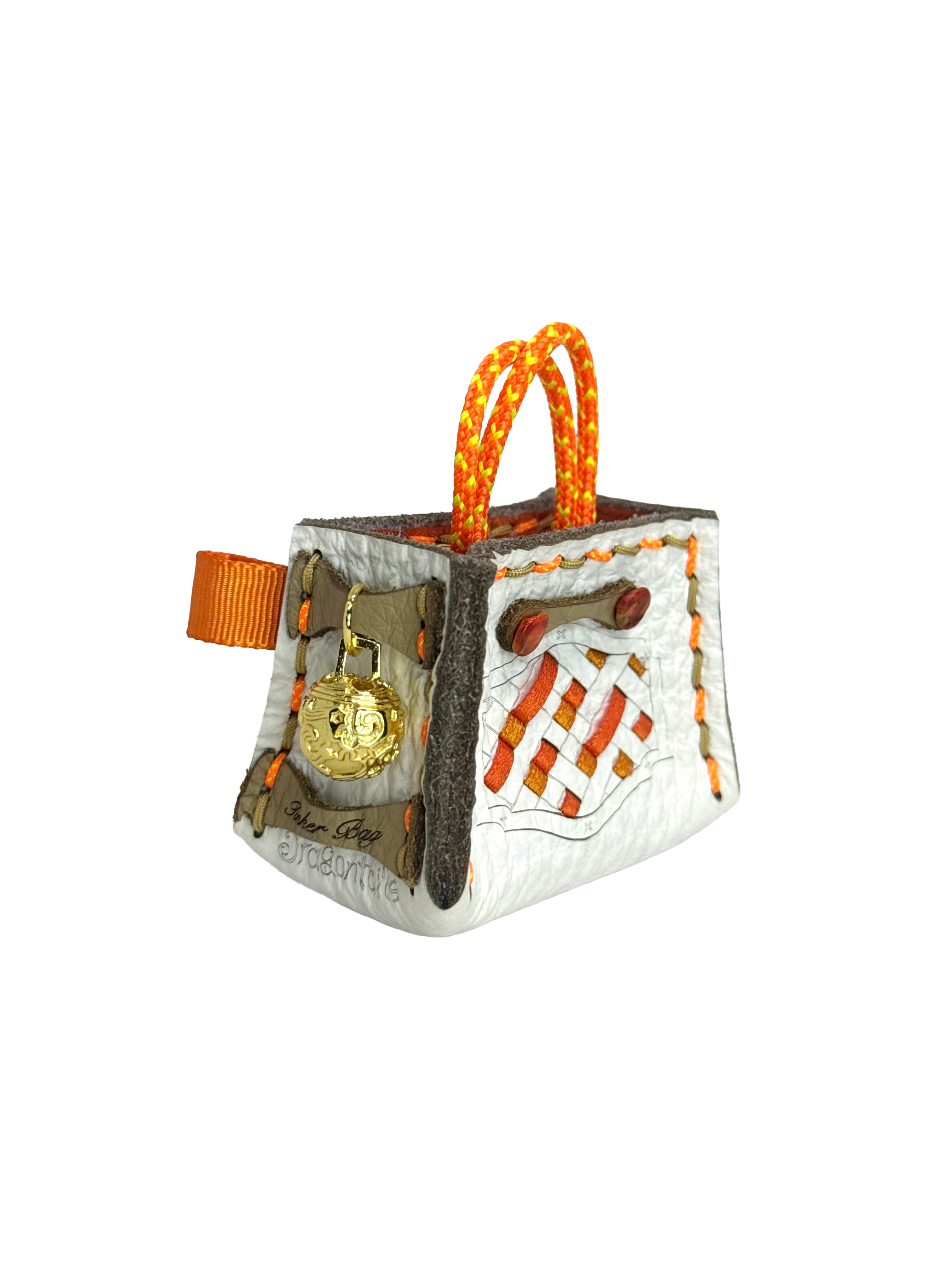 Orange Weave Tinker Bag Charms