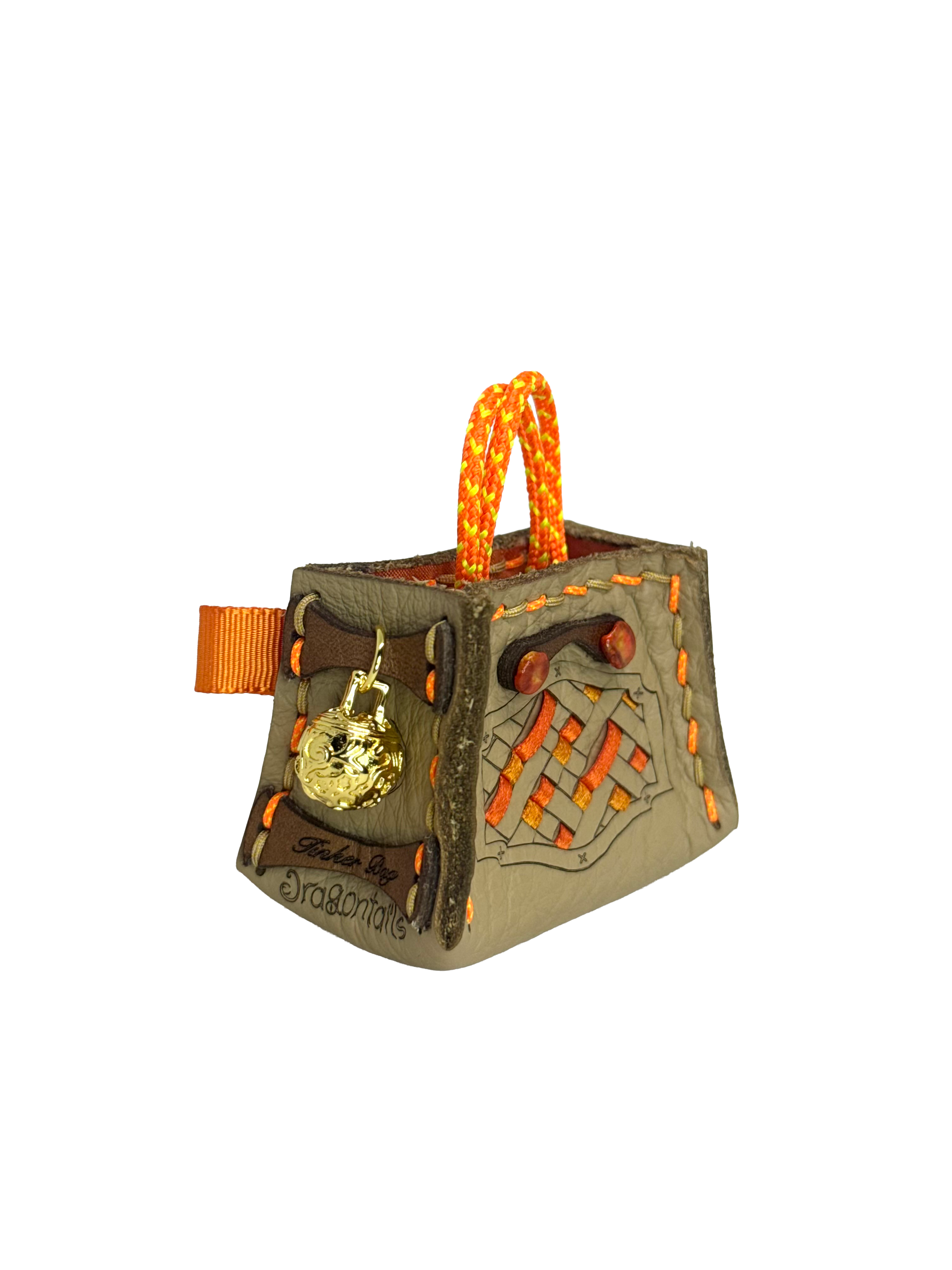 Orange Weave Tinker Bag Charms