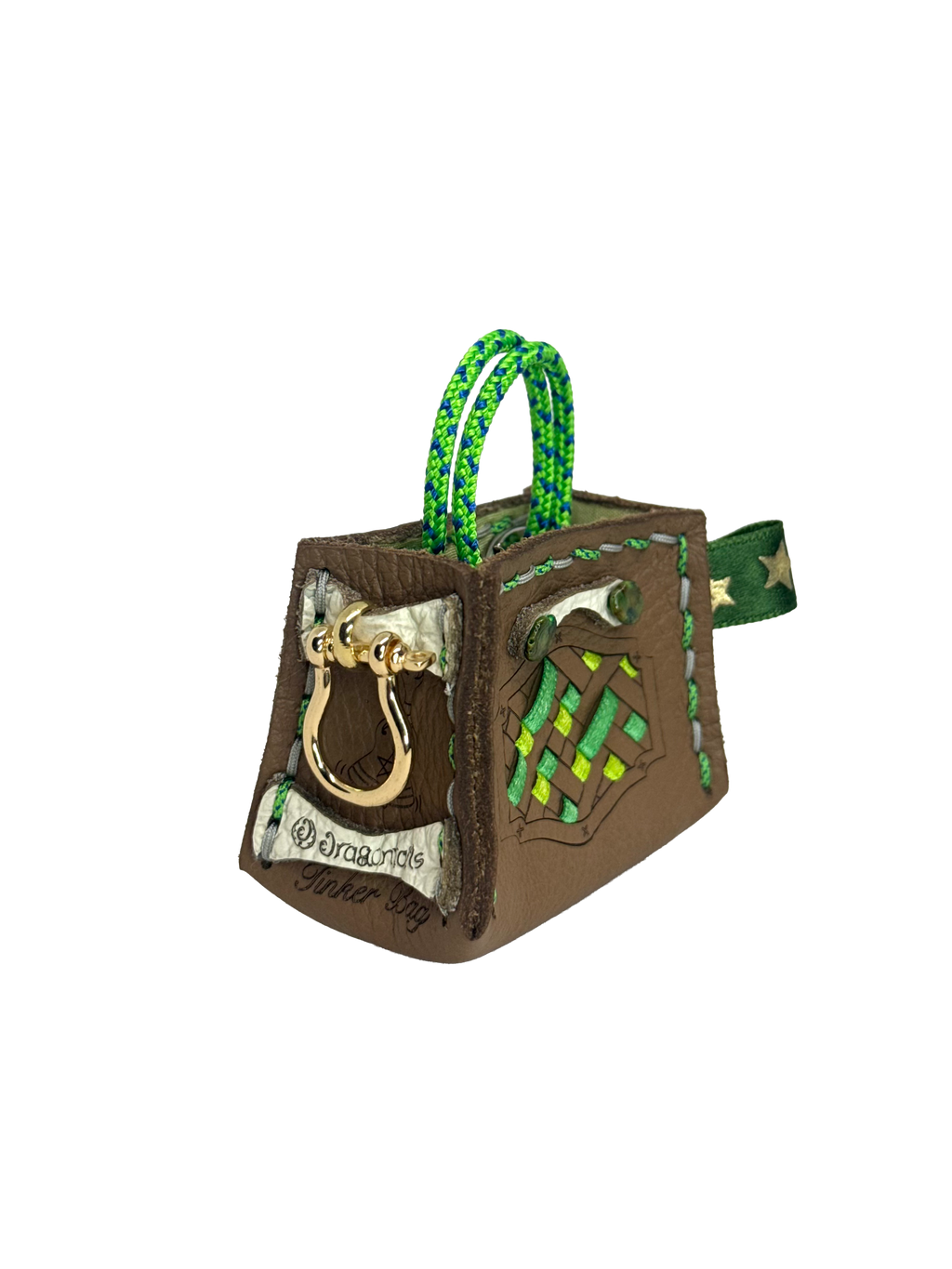 Green Weave Tinker Bag Charms