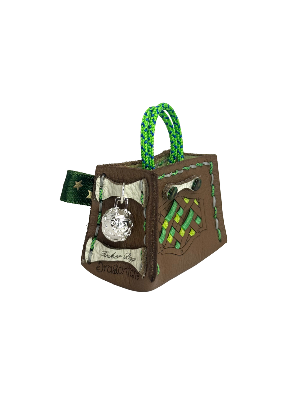 Green Weave Tinker Bag Charms