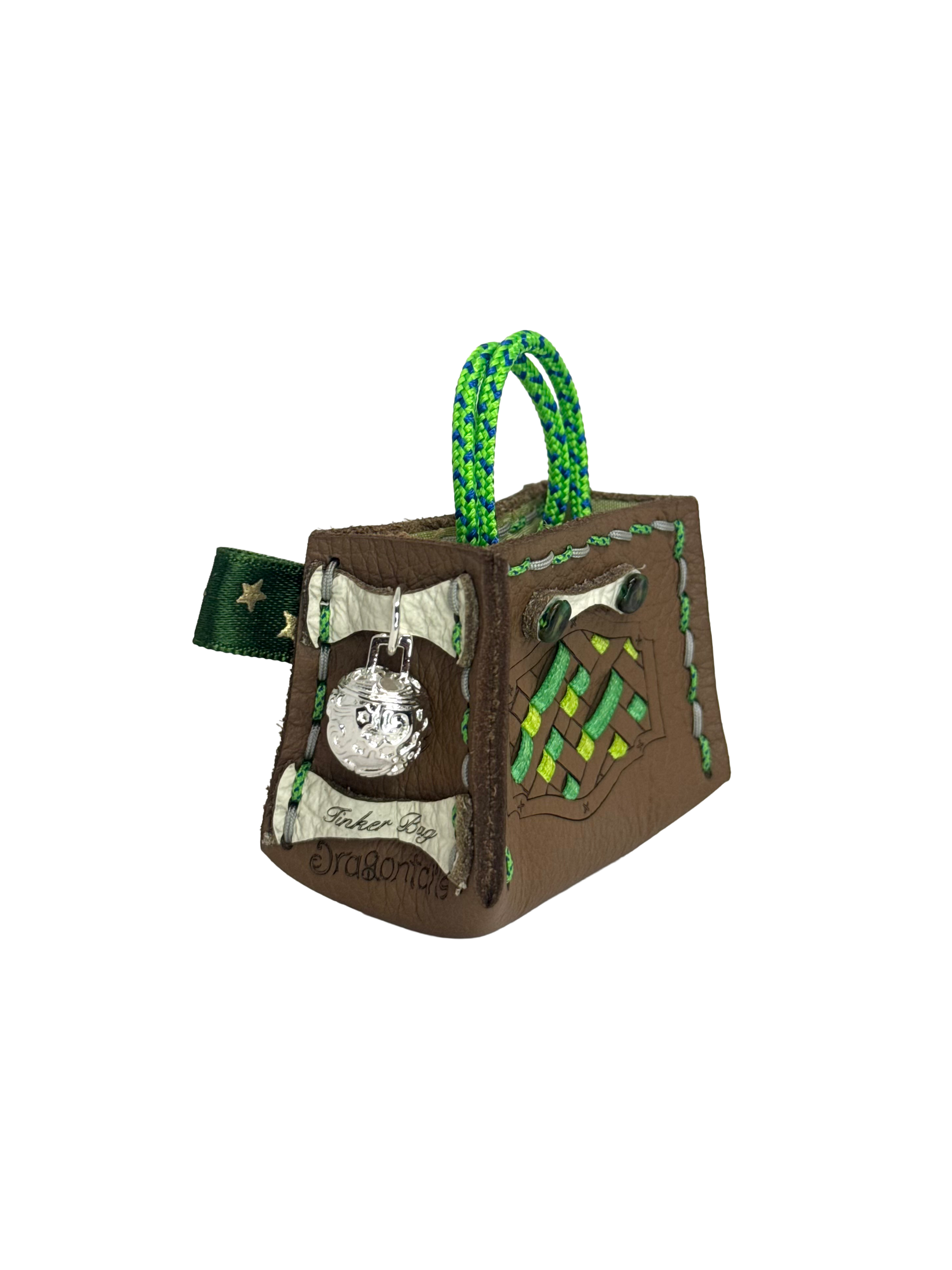 Green Weave Tinker Bag Charms