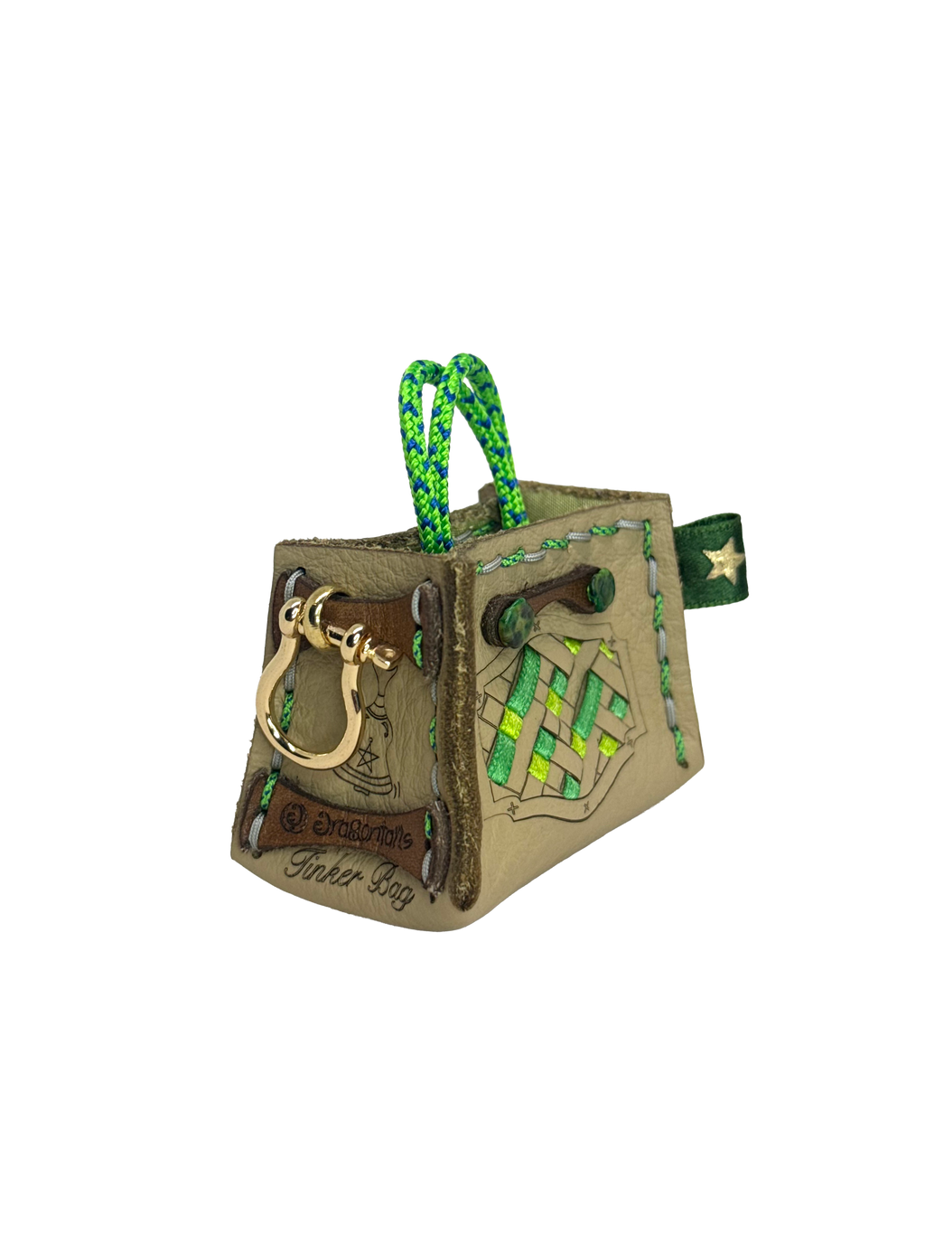 Green Weave Tinker Bag Charms