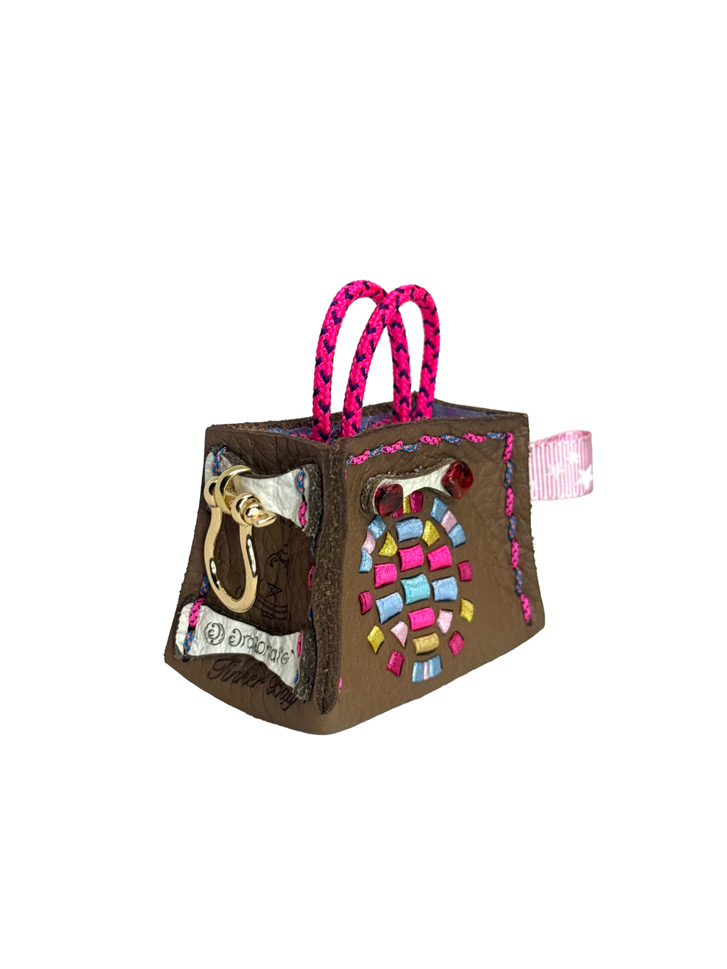 Bubblegum Turtle Tinker Bag Charm
